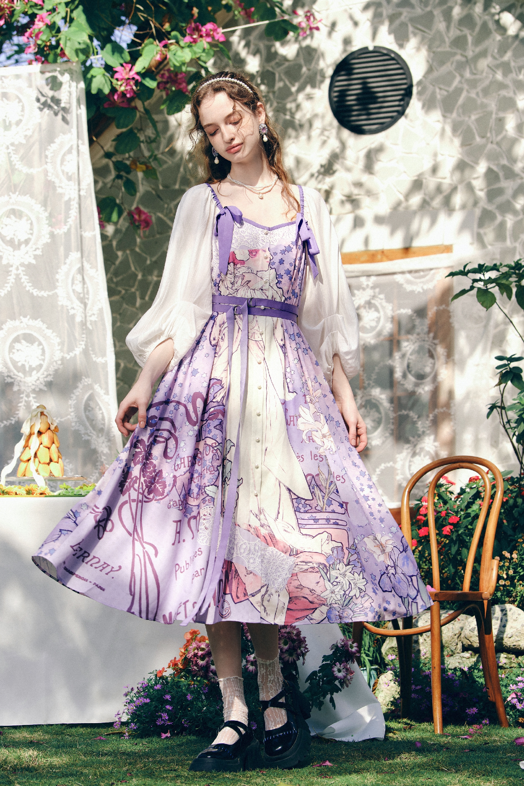 Oil Painting Print Dress