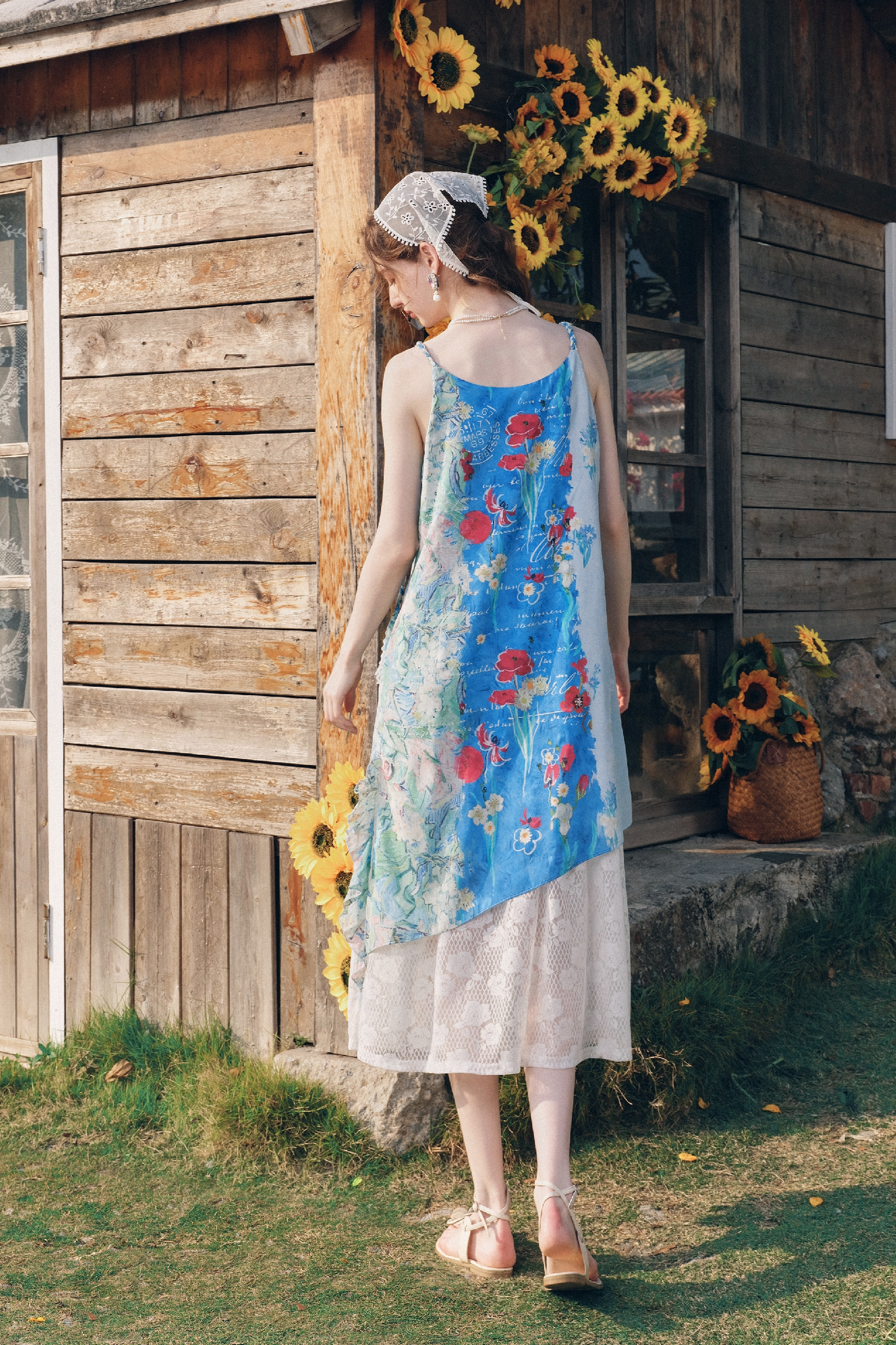 Blue French-Style Dress