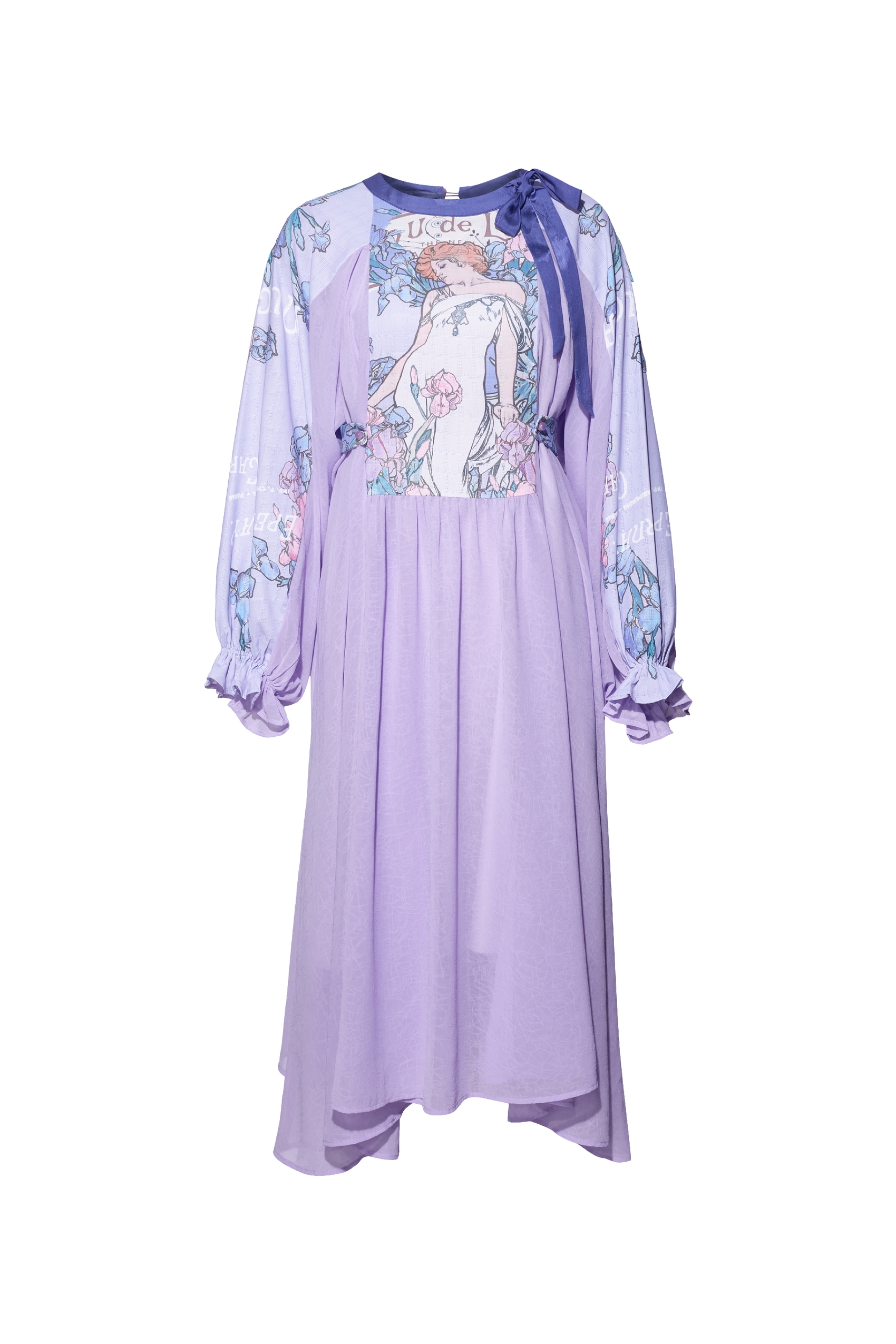 French Style Printed Dress