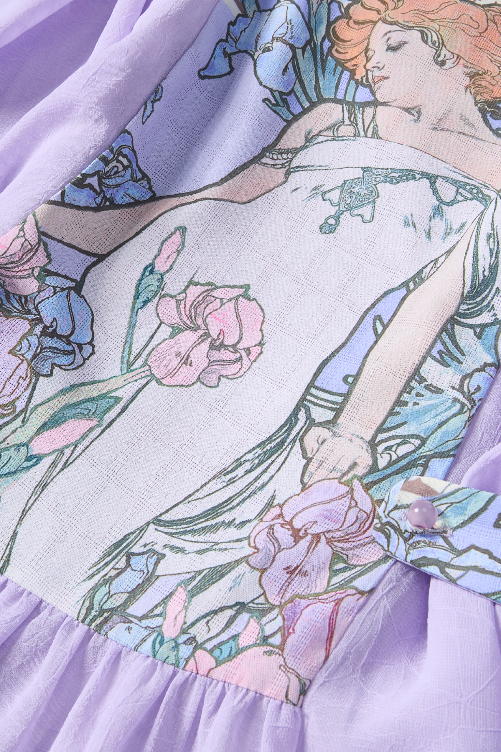 French Style Printed Dress