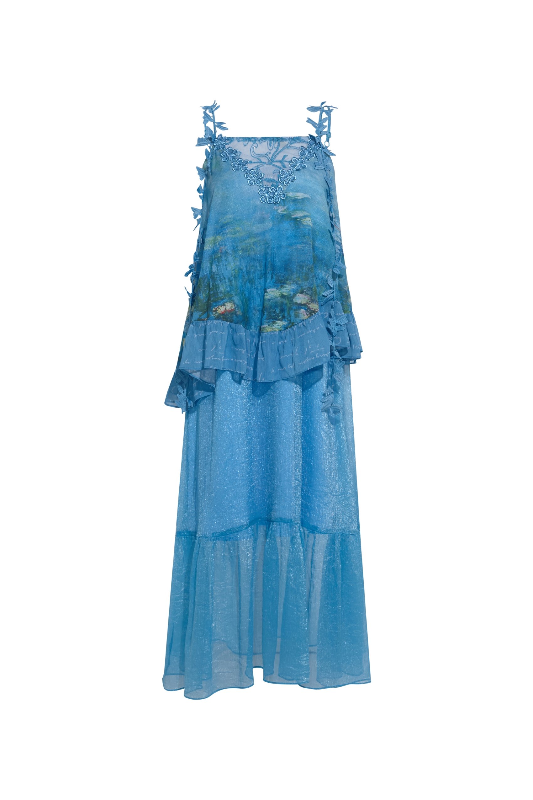 Blue Waist-Cinching Dress