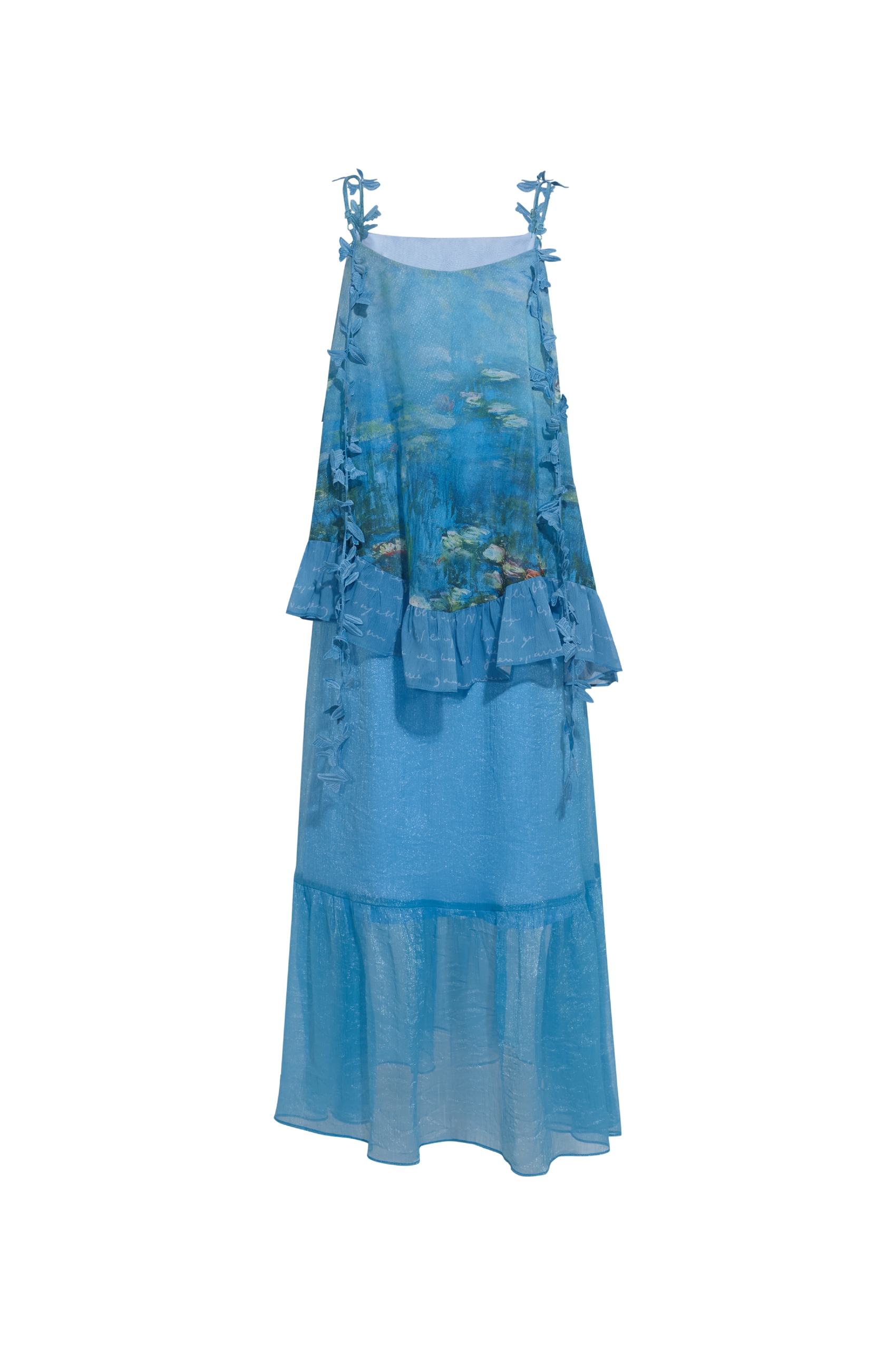 Blue Waist-Cinching Dress