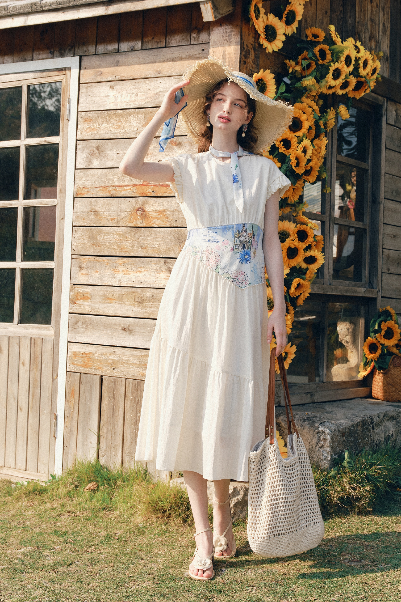 White A-Line Dress