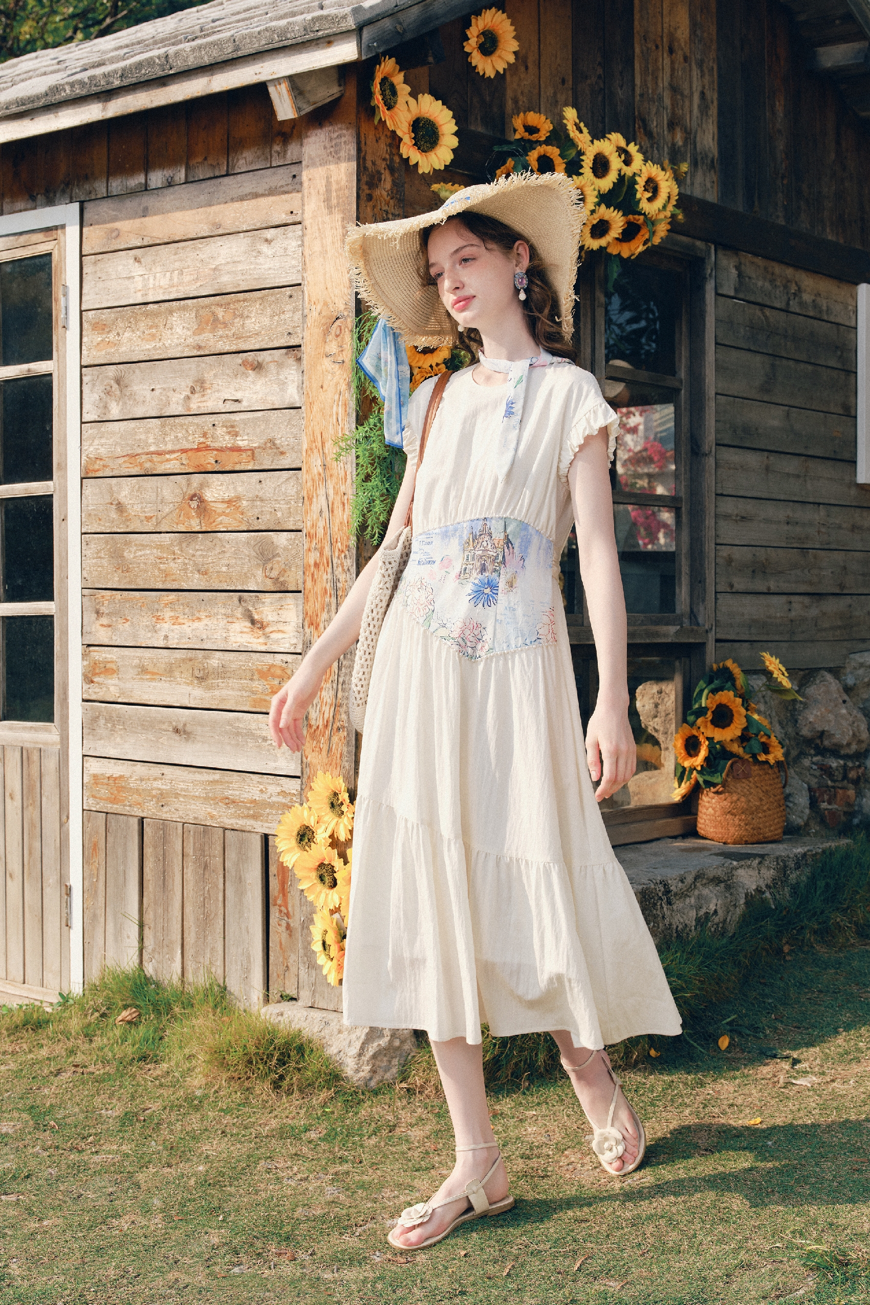 White A-Line Dress