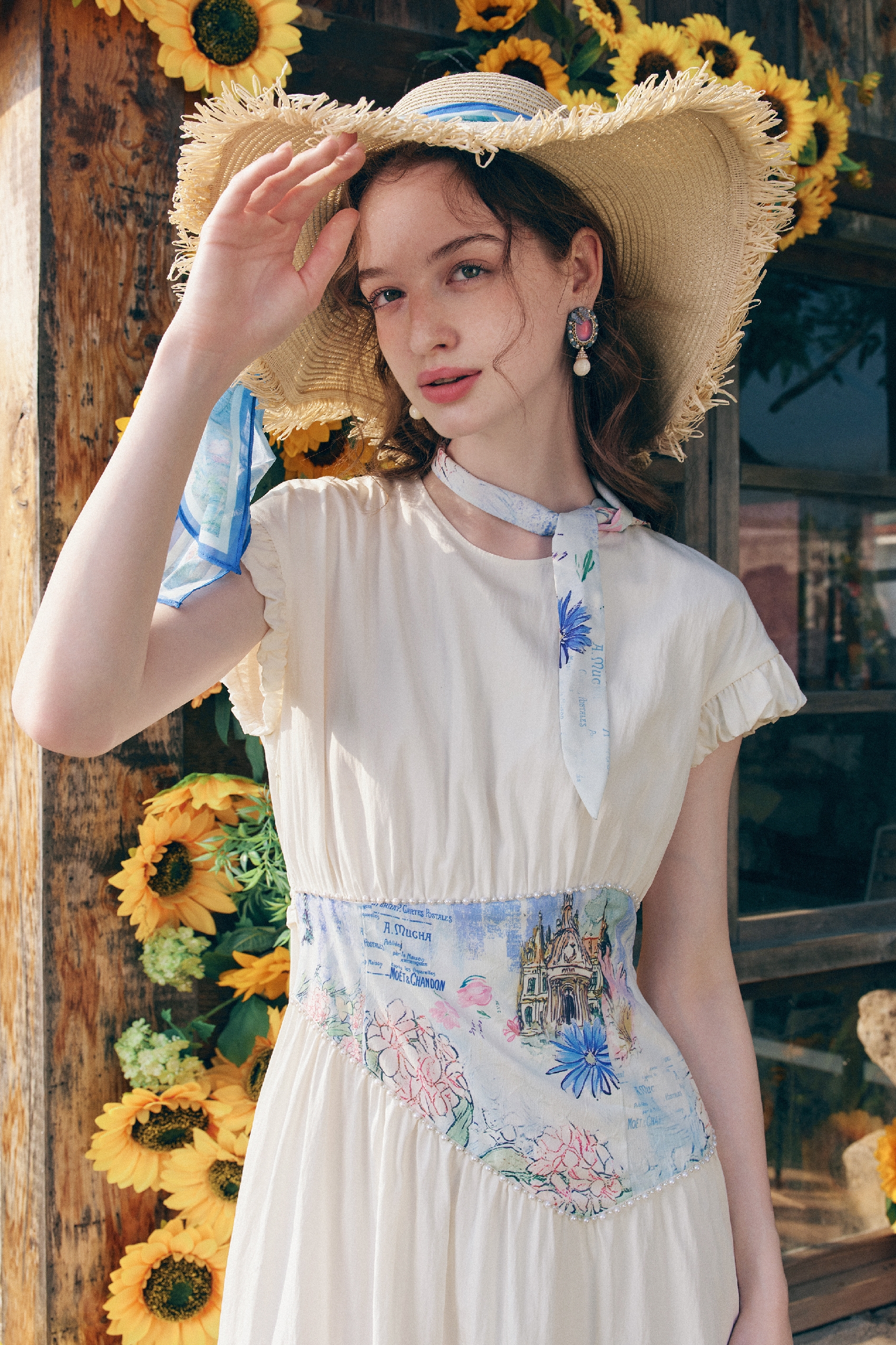 White A-Line Dress