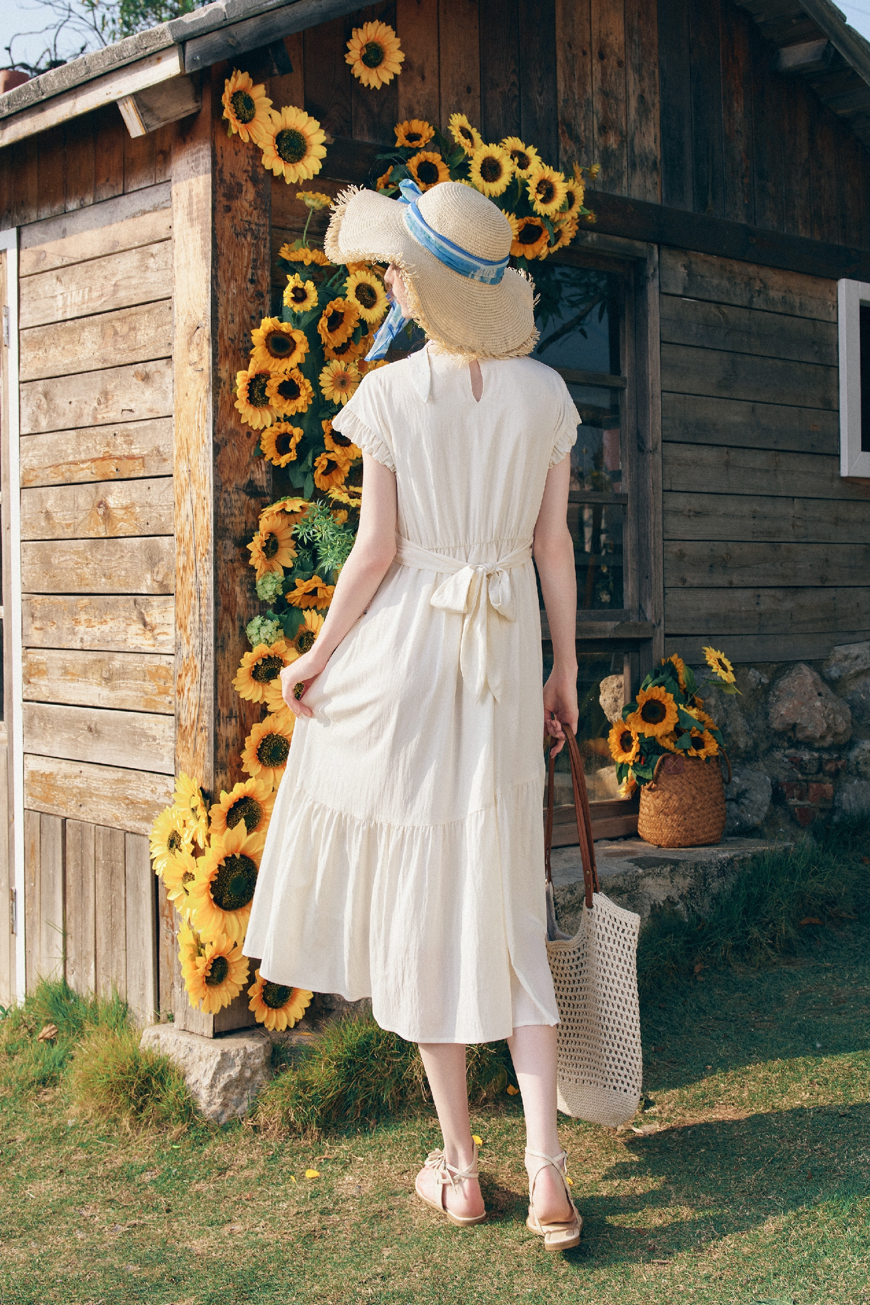White A-Line Dress