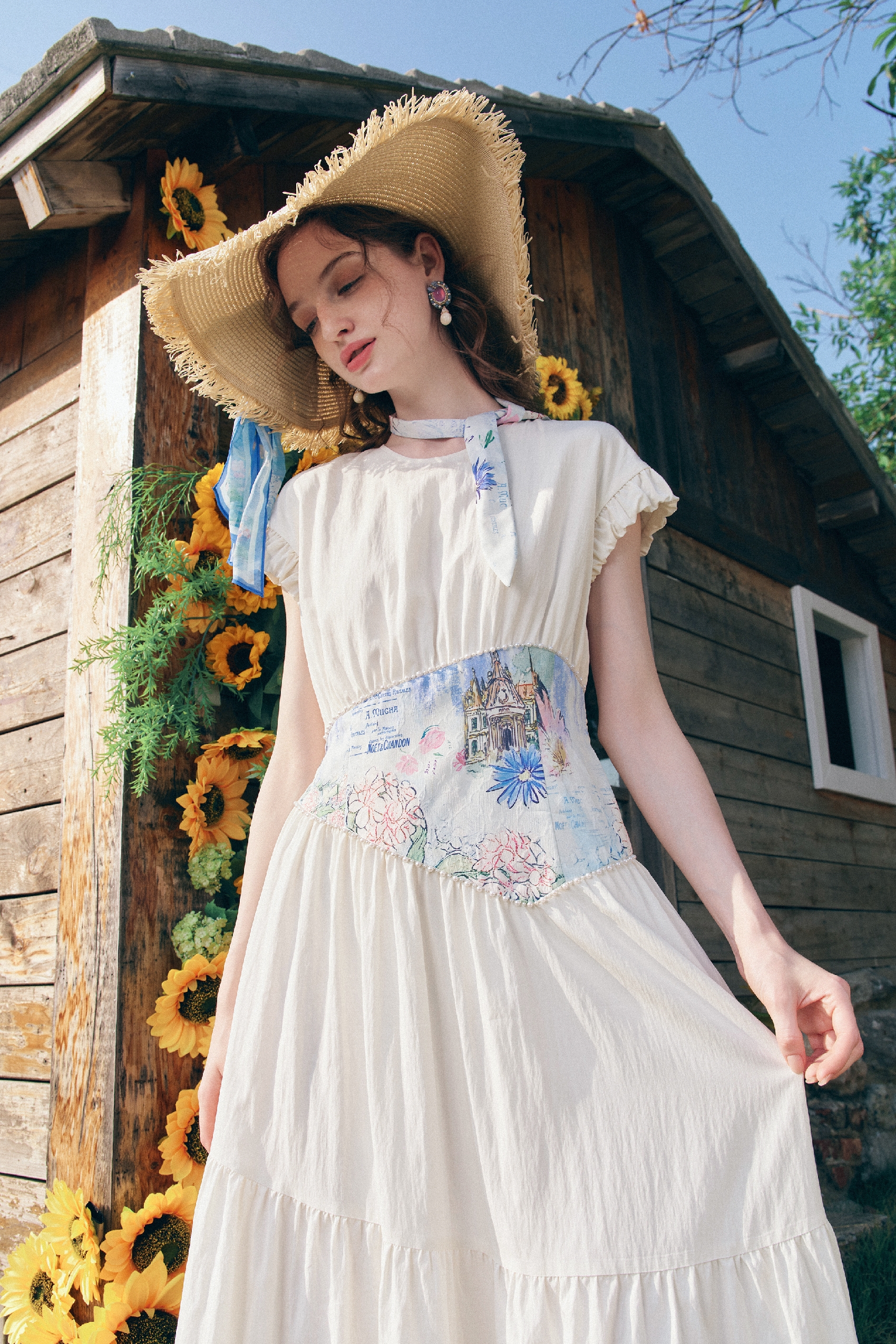 White A-Line Dress
