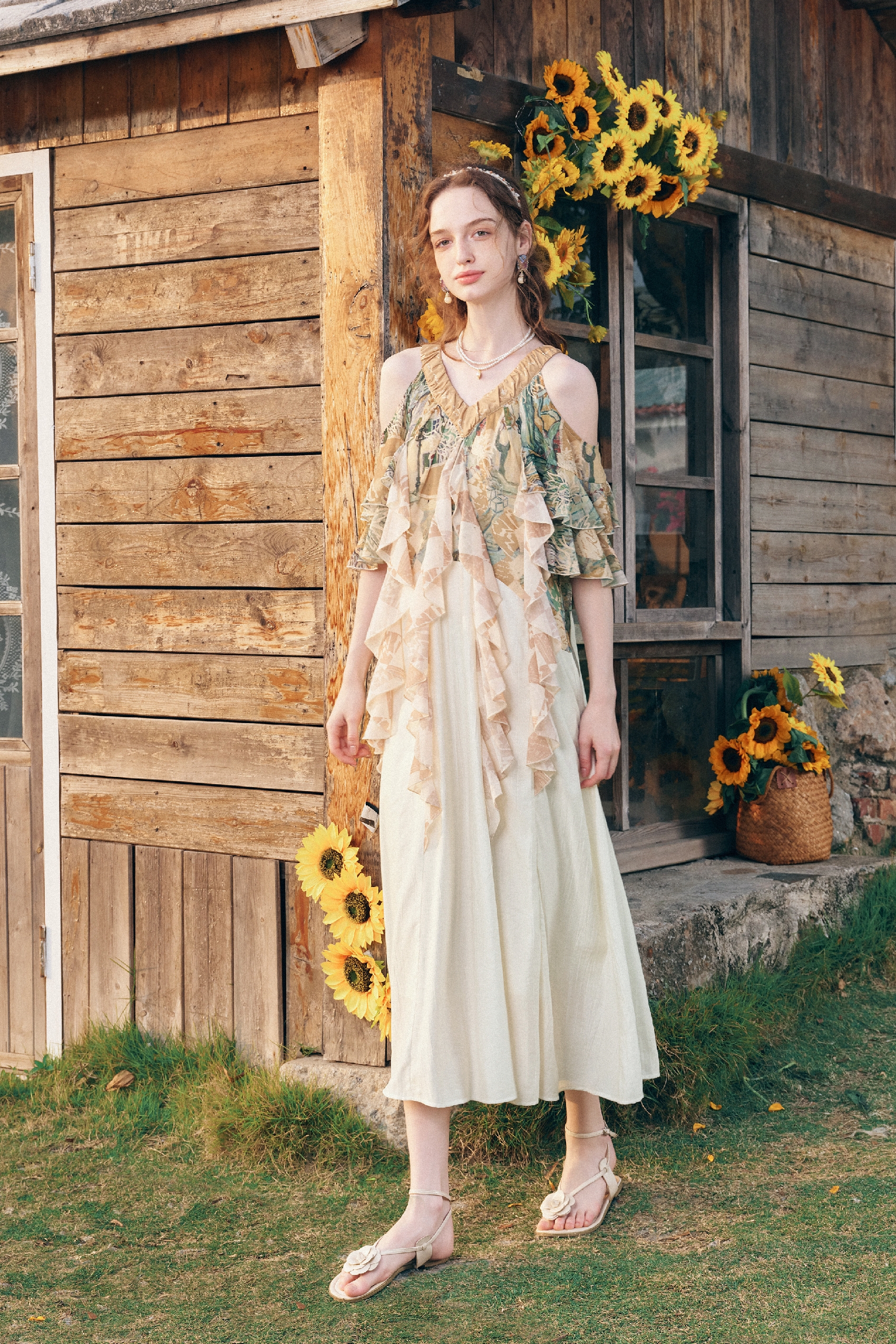 Khaki Sleeveless Dress