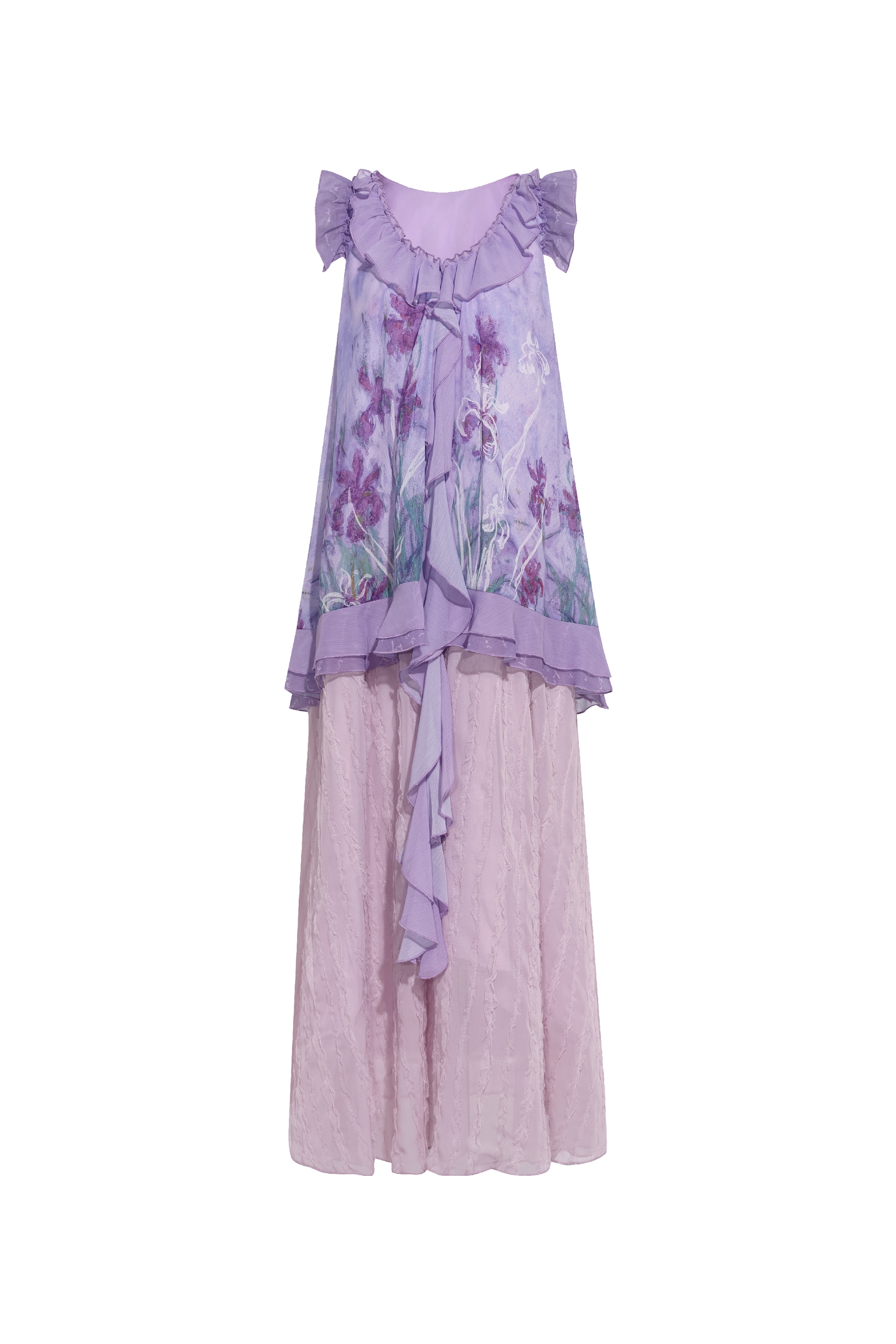 Purple Sleeveless Dress-LYONSENS