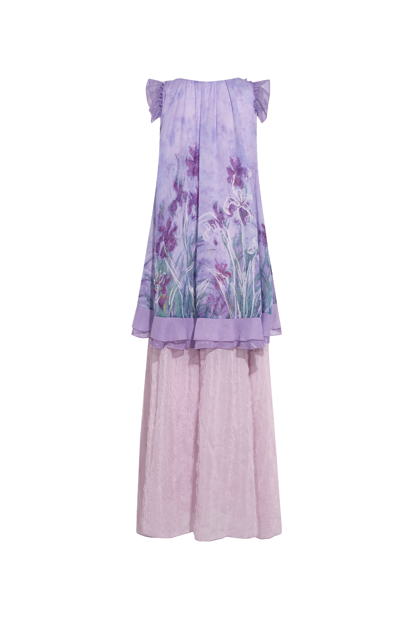 Purple Sleeveless Dress-LYONSENS