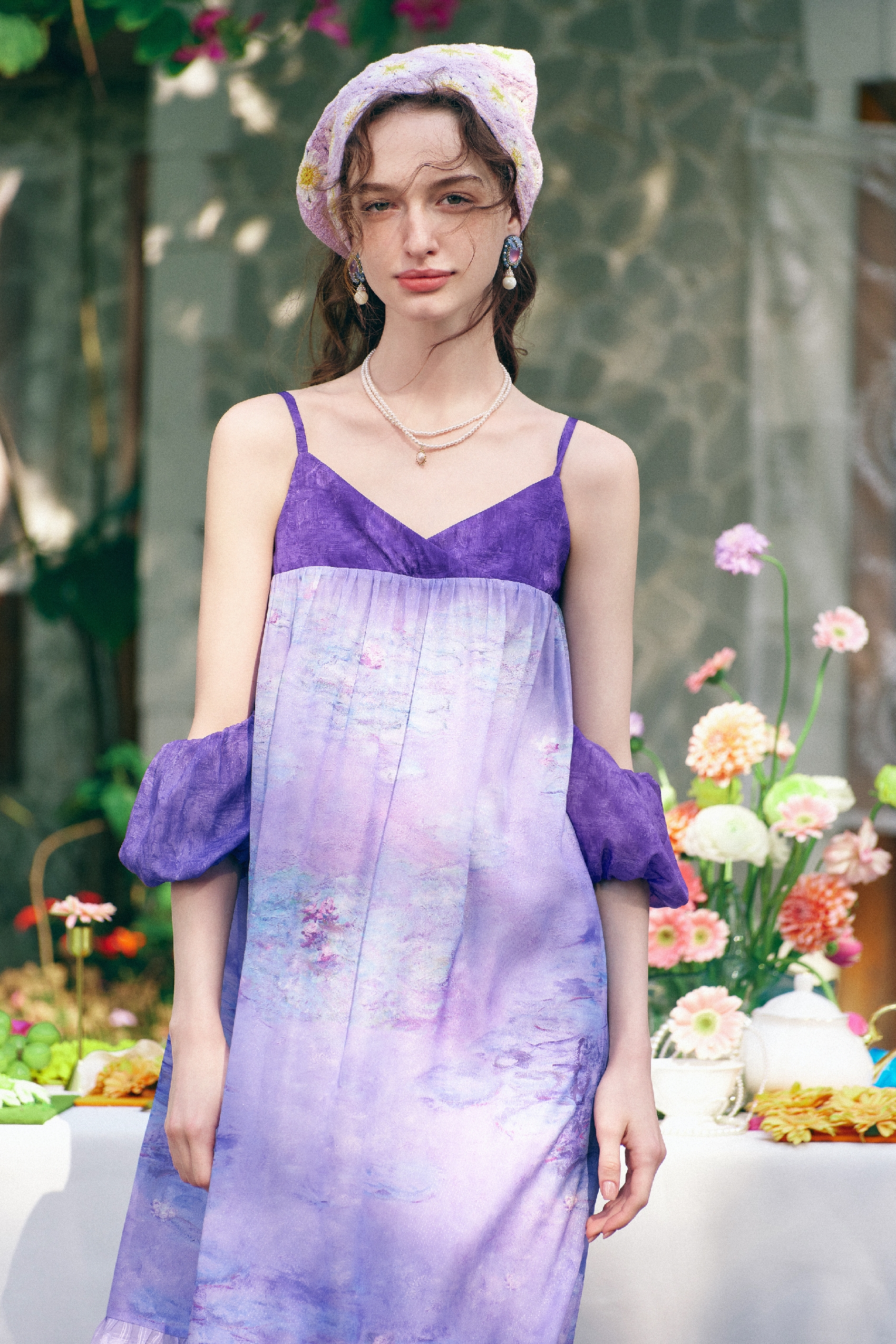 French-Style Spaghetti Strap Dress