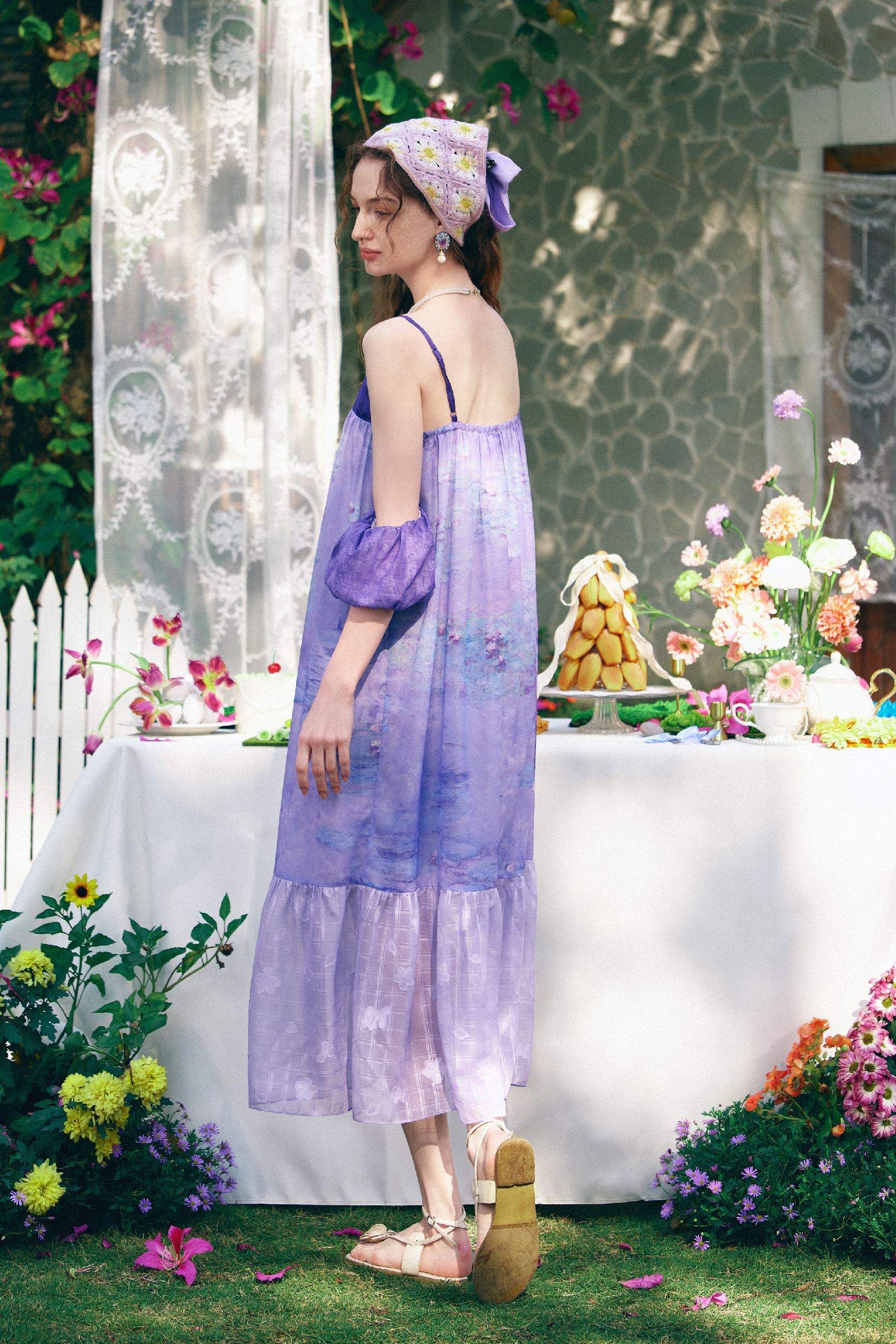 French-Style Spaghetti Strap Dress