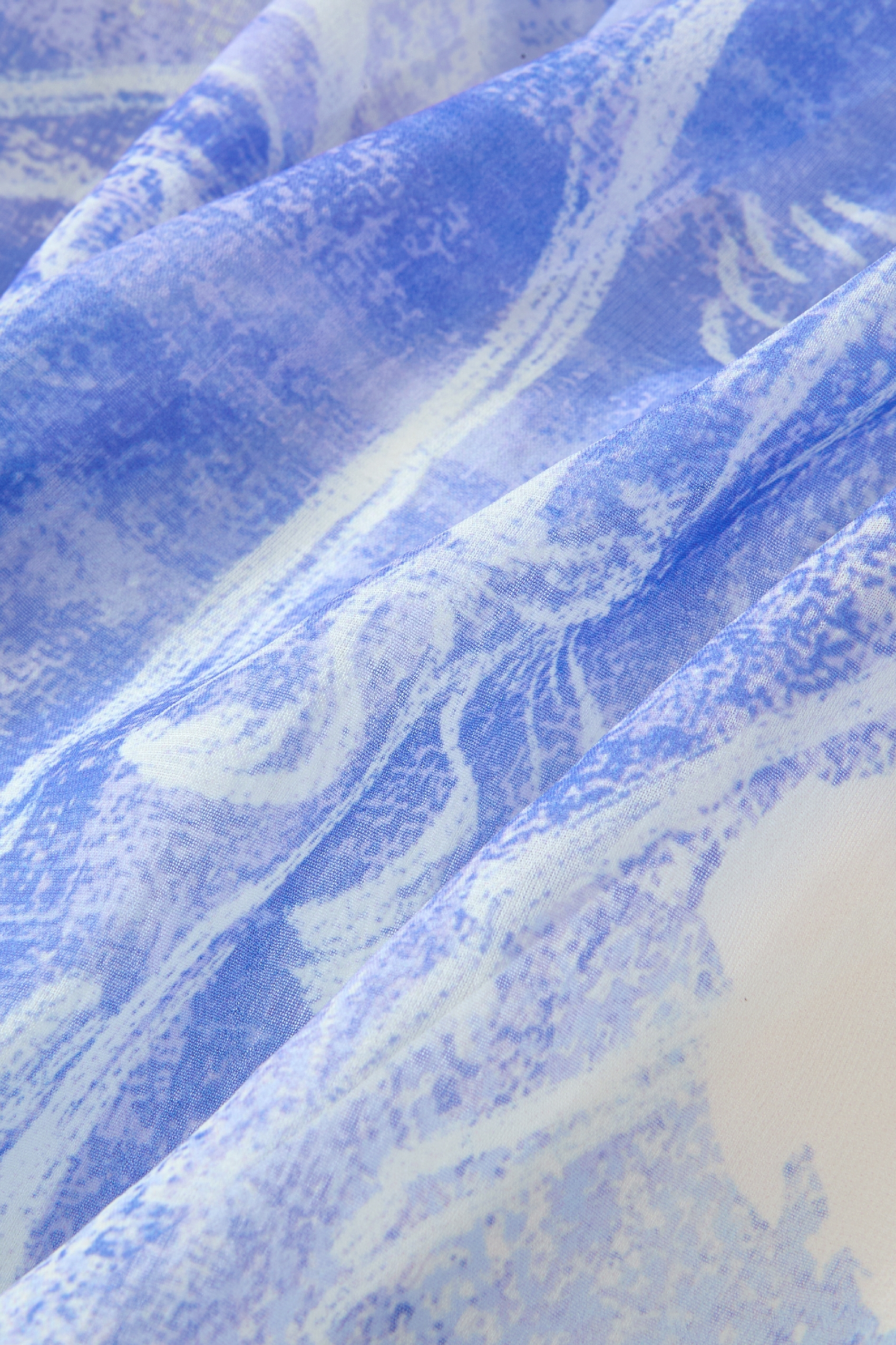 Lantern Sleeve Faux Two-Piece Dress