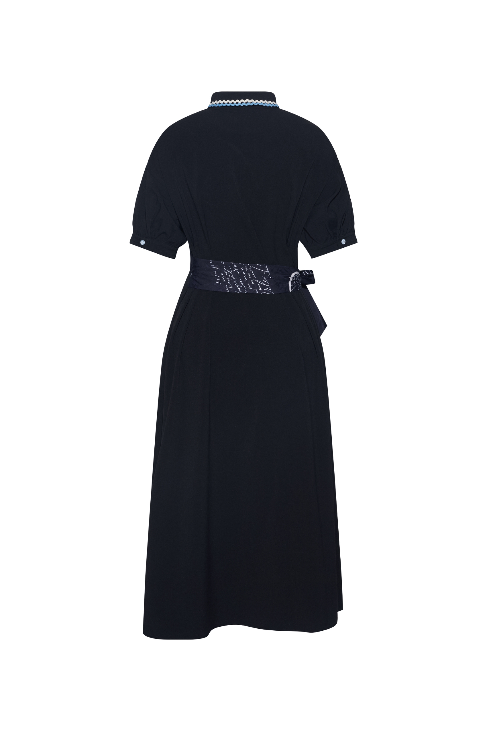 Waist-Cinching Printed Dress