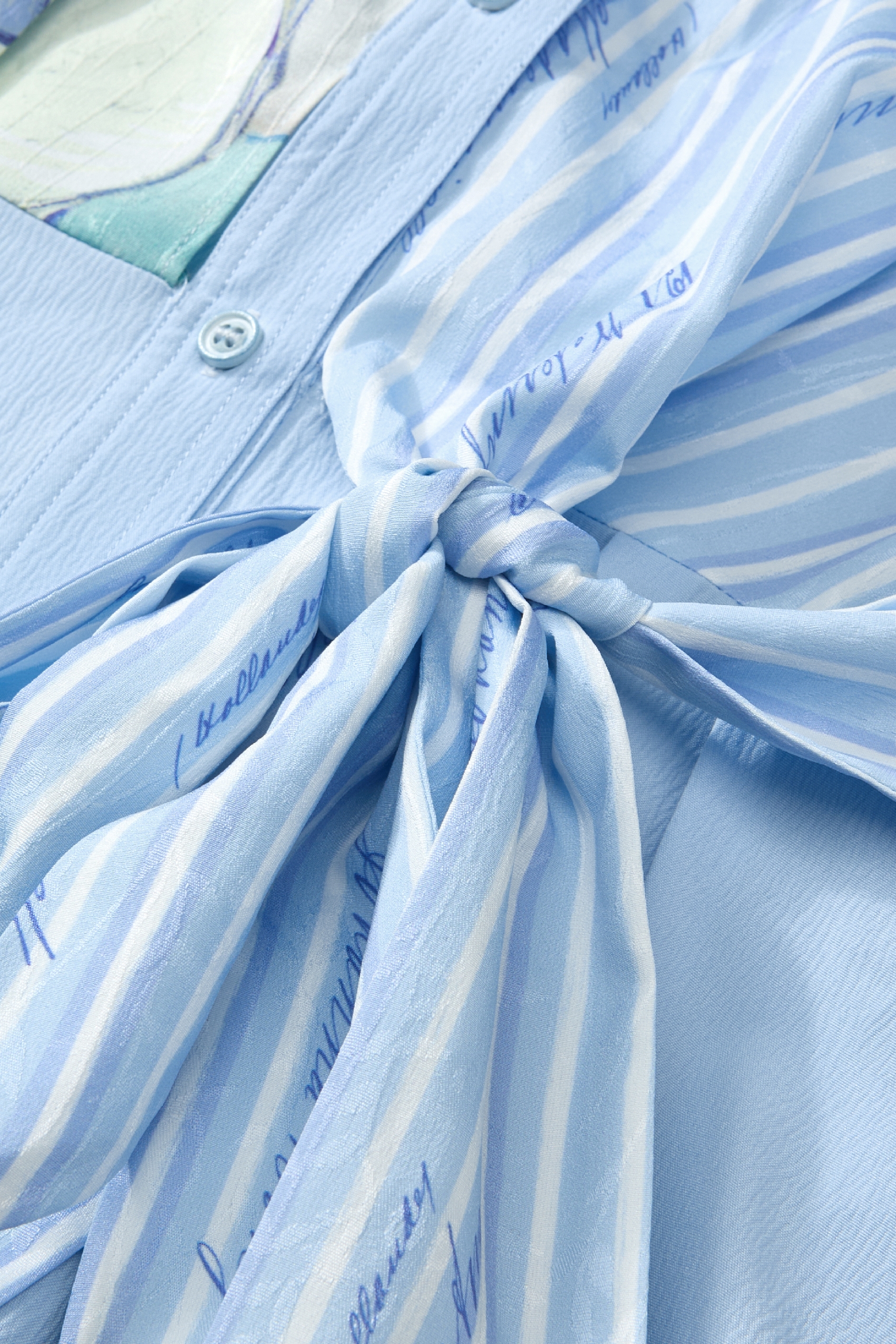 Waist-Cinching Printed Dress