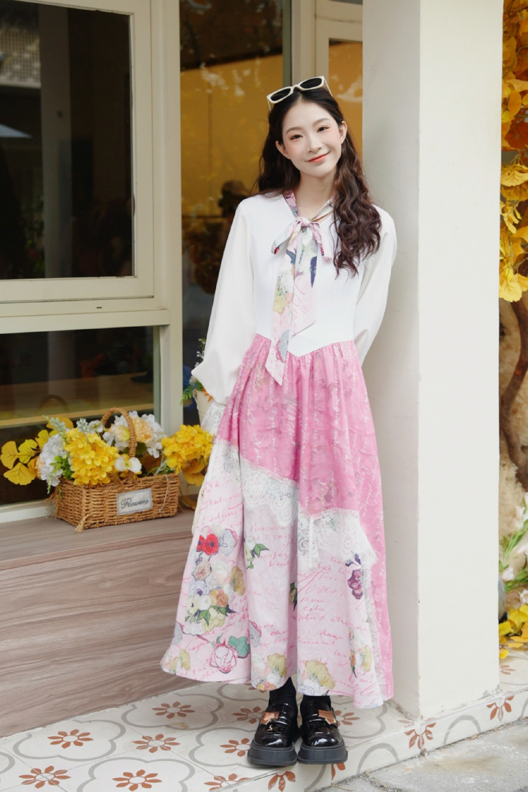 Dopamine Color Print Dress