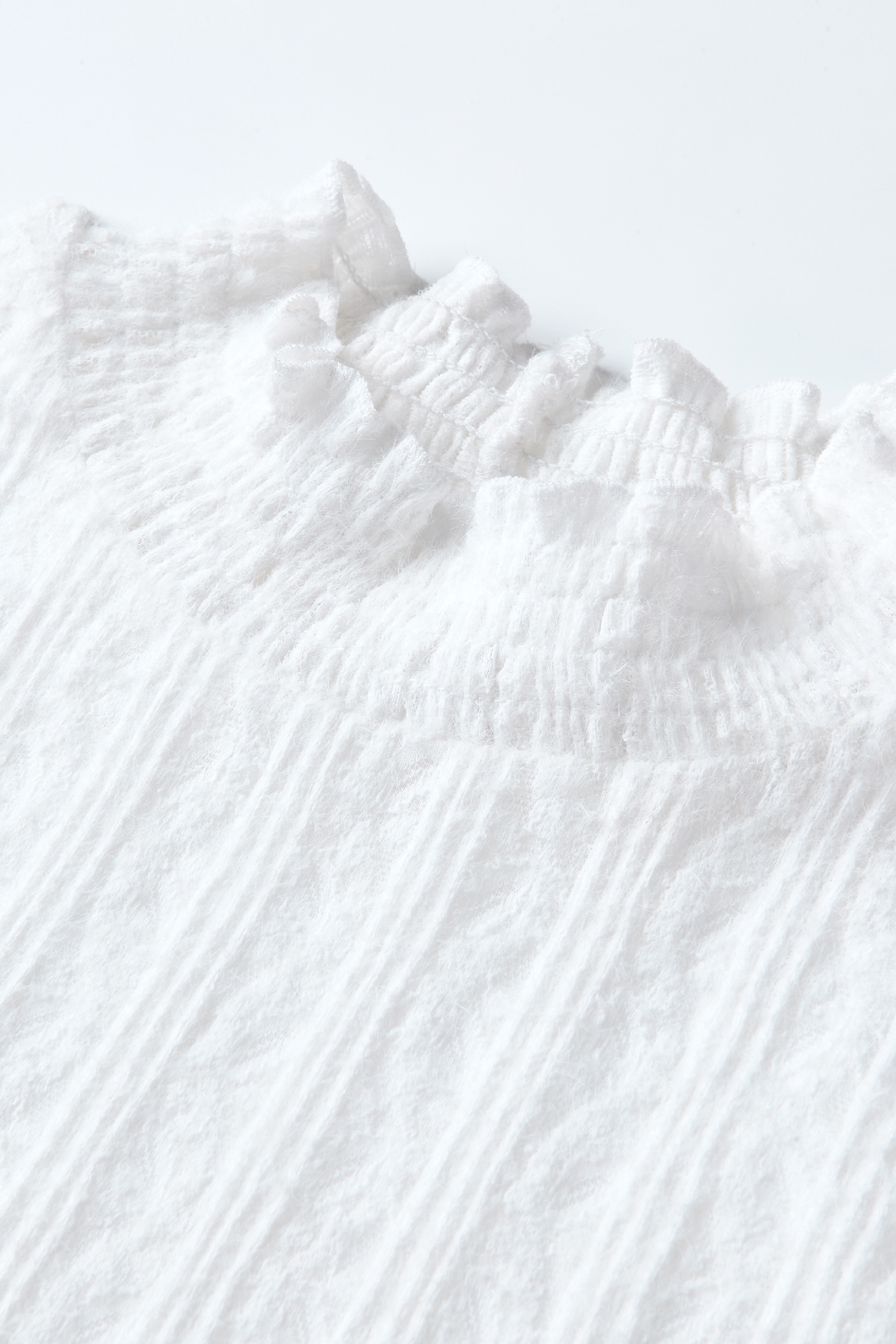 High-Neck Lace Long-Sleeve Base Top