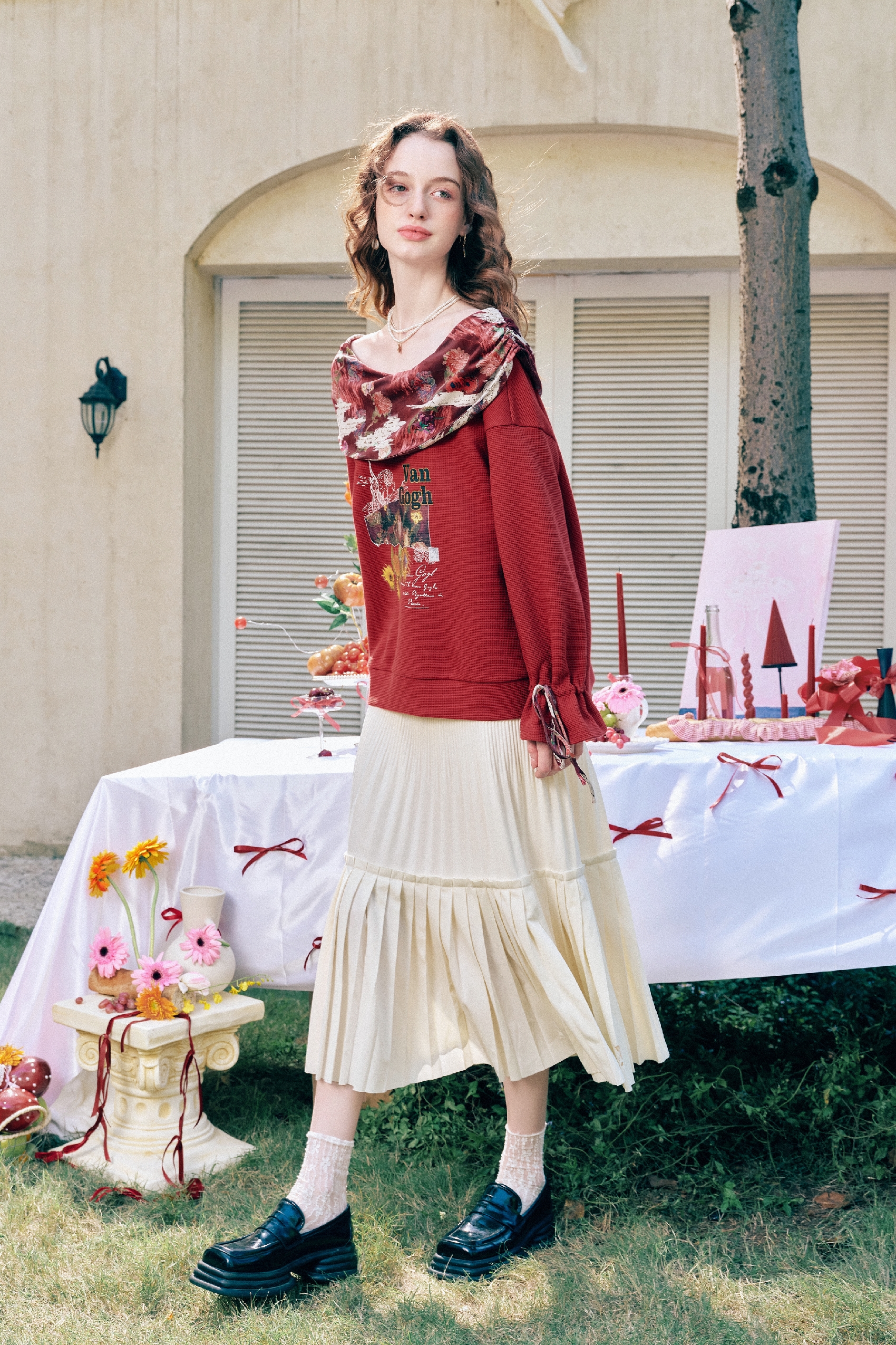 Red Relaxed-Fit T-Shirt