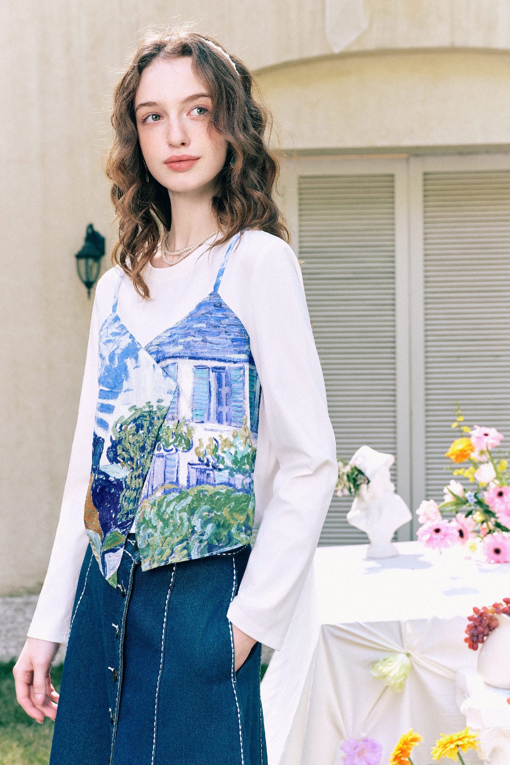 Faux Layered Casual Top