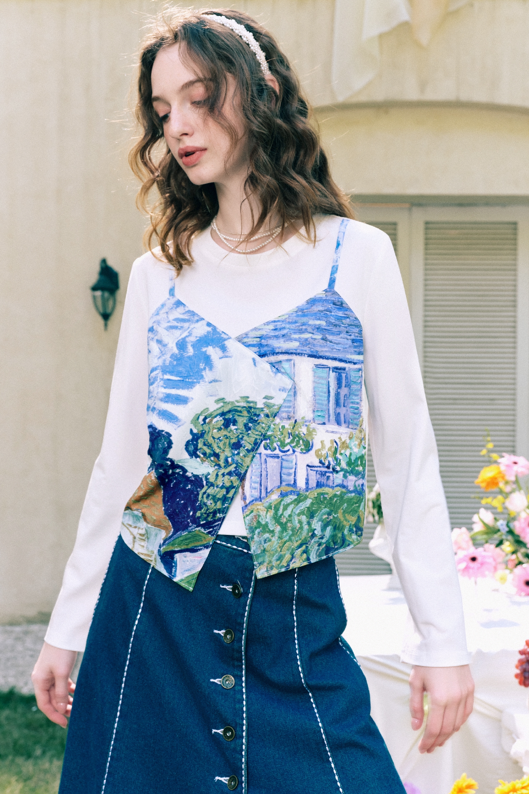 Faux Layered Casual Top