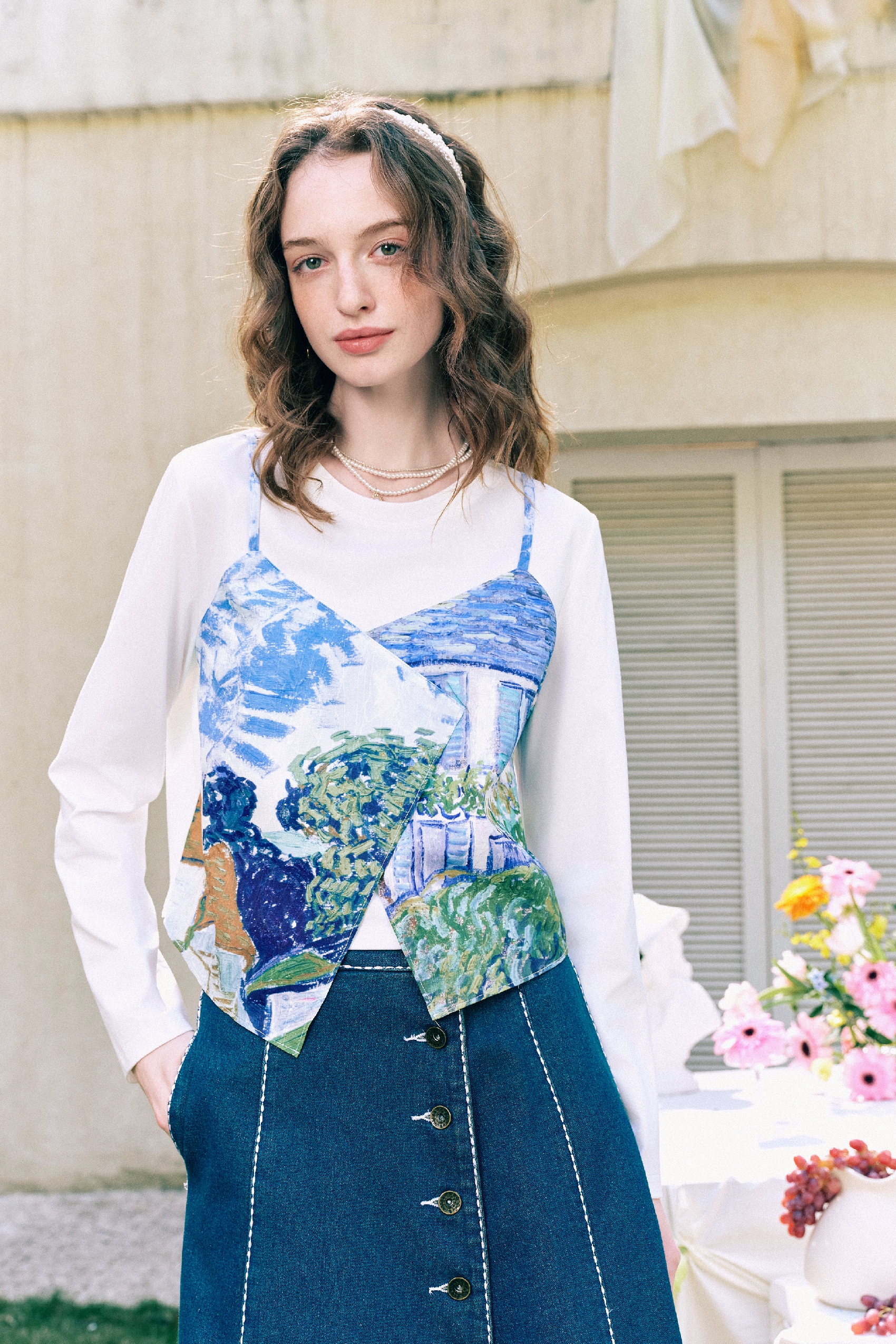 Faux Layered Casual Top