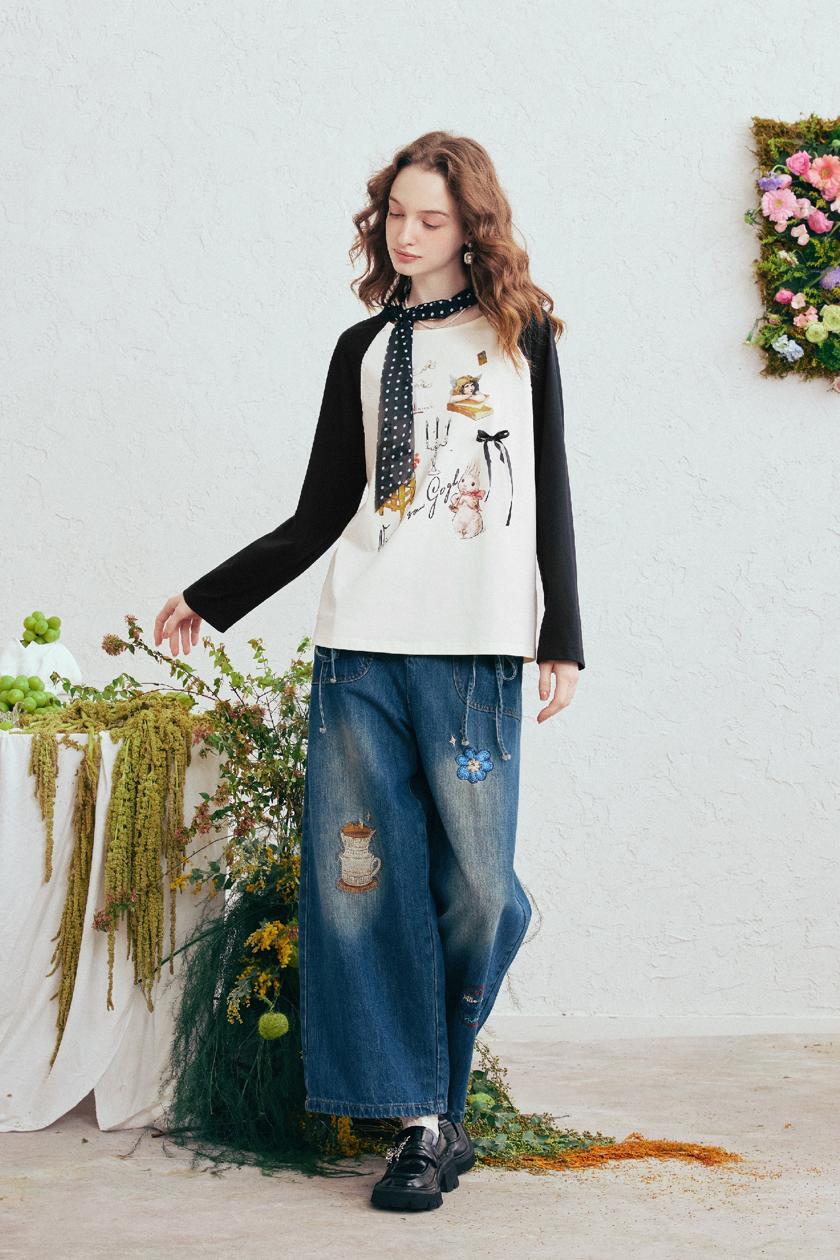 Color-Block Printed T-Shirt