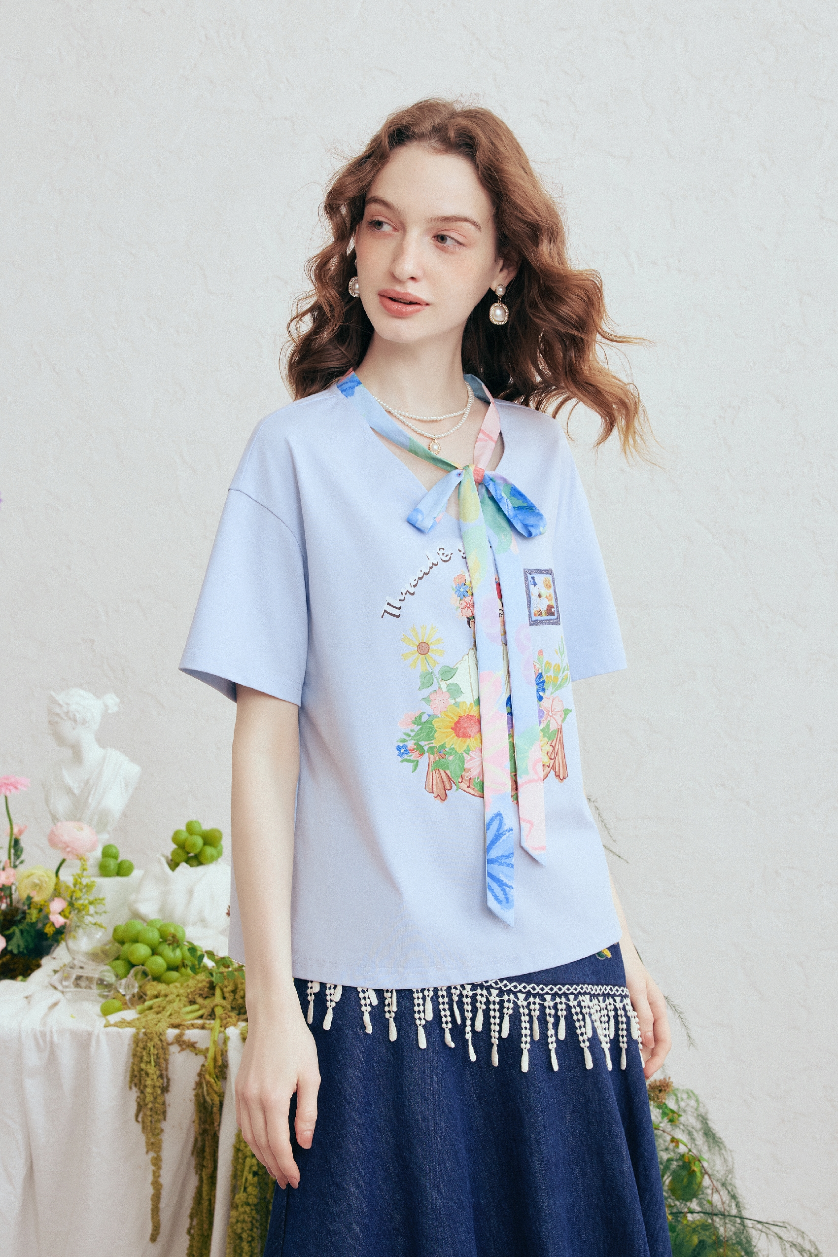 Printed Cotton  T-Shirt