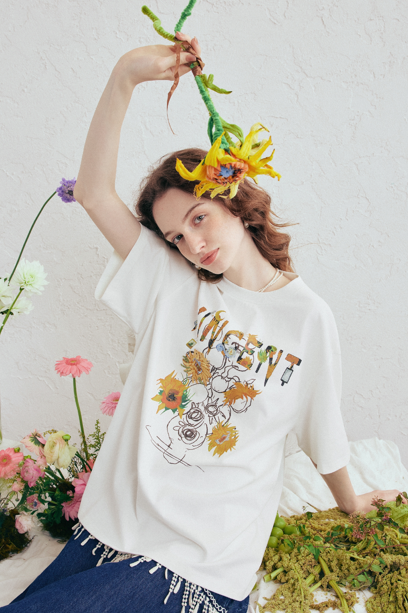 Cotton Embroidered  T-Shirt