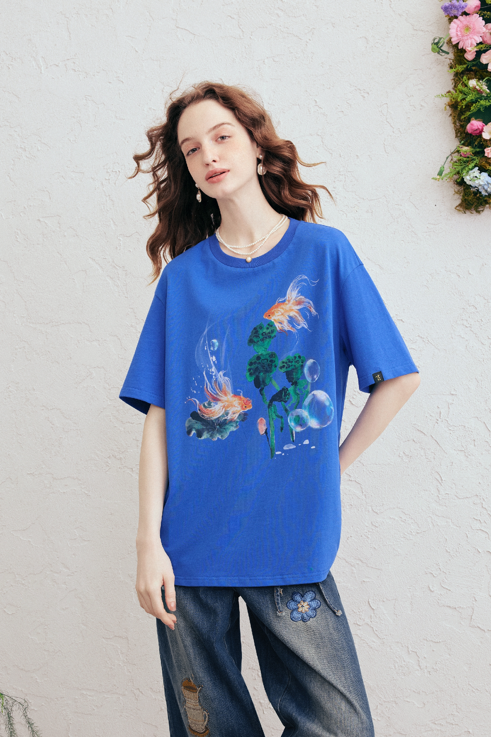 Loose-Fit Cotton Short Sleeve T-Shirt