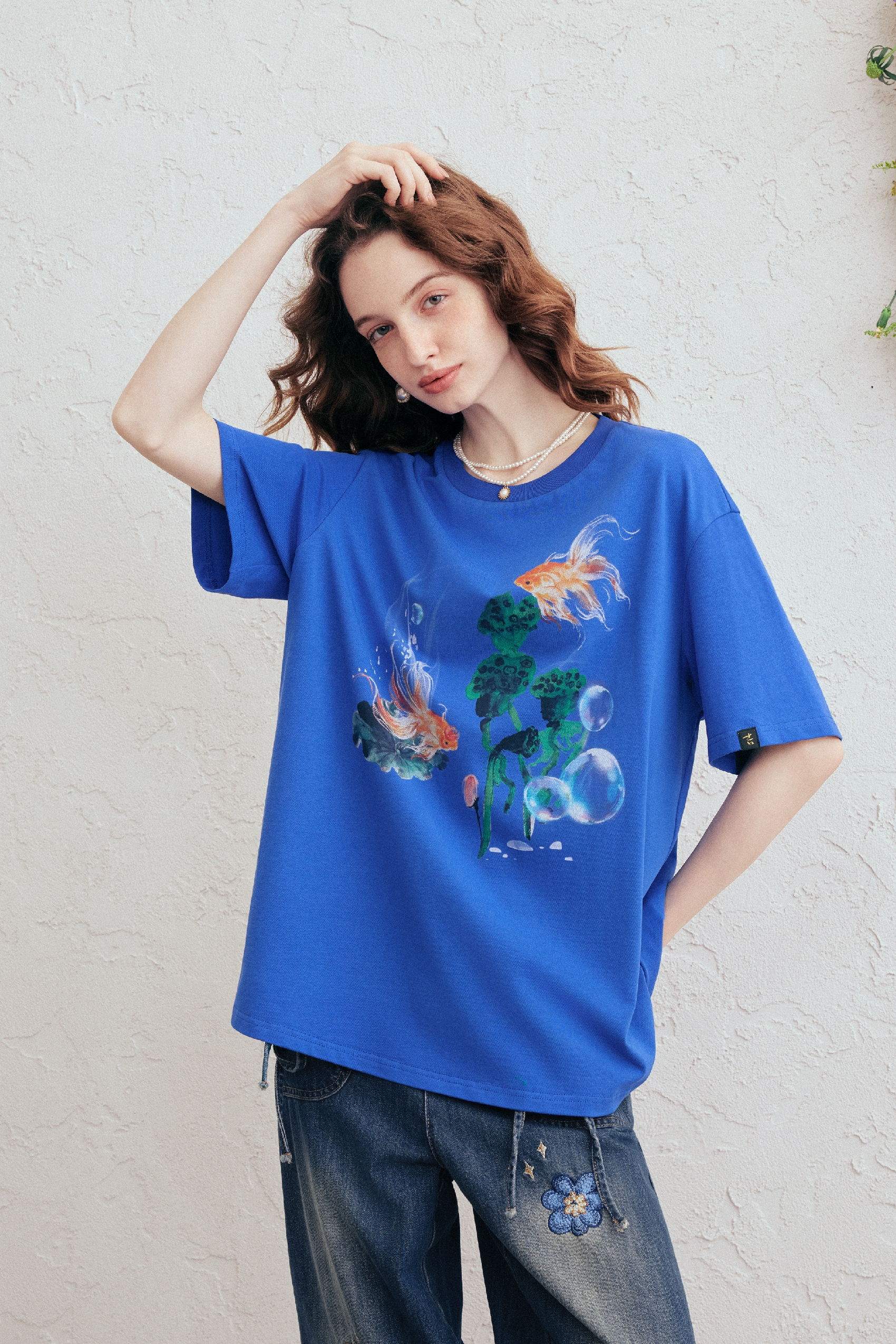 Loose-Fit Cotton Short Sleeve T-Shirt