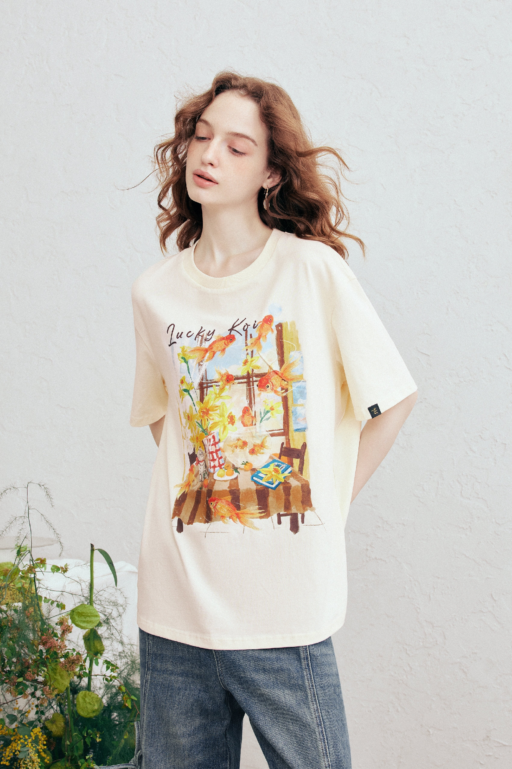 Loose-Fit Cotton Short Sleeve T-Shirt