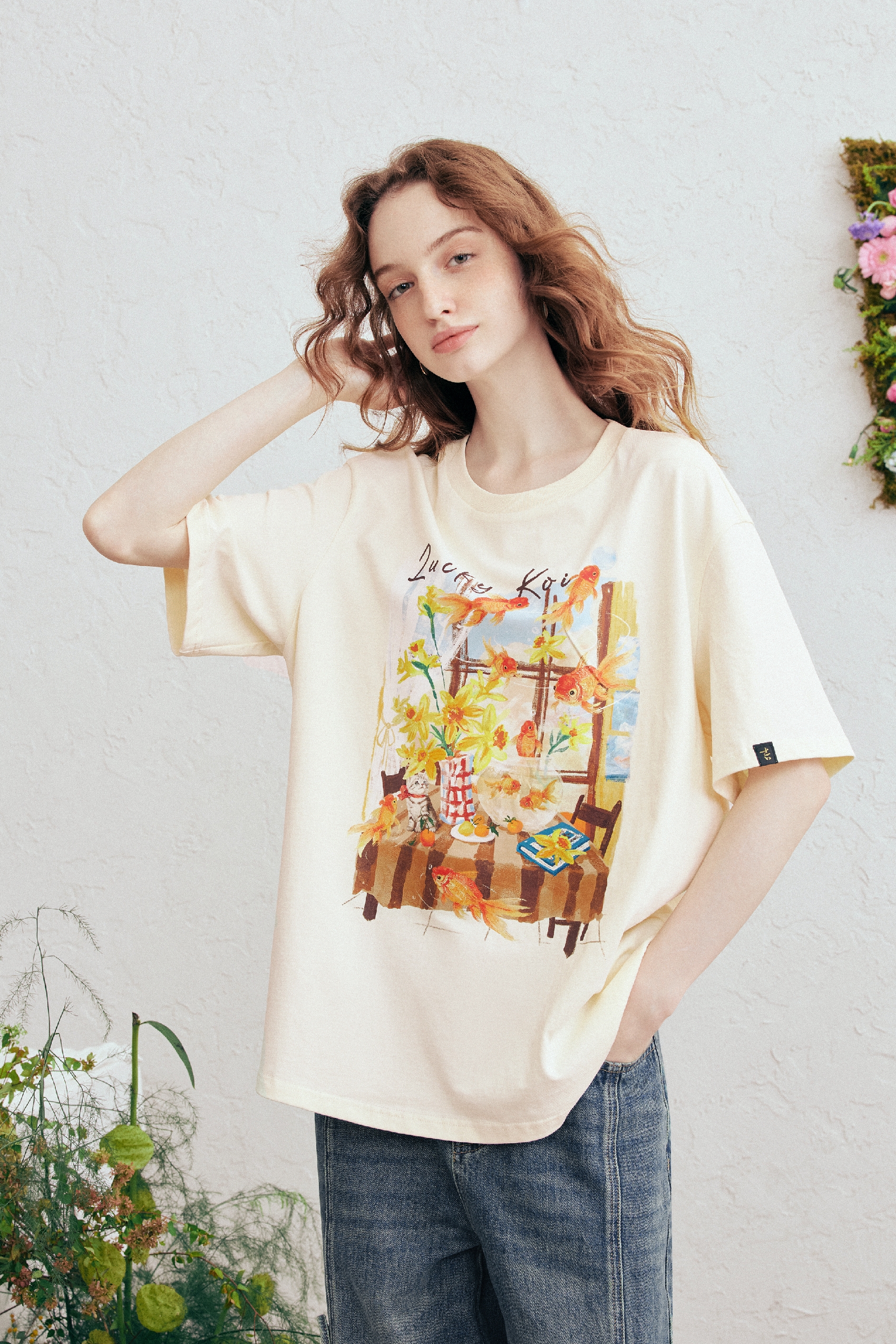 Loose-Fit Cotton Short Sleeve T-Shirt