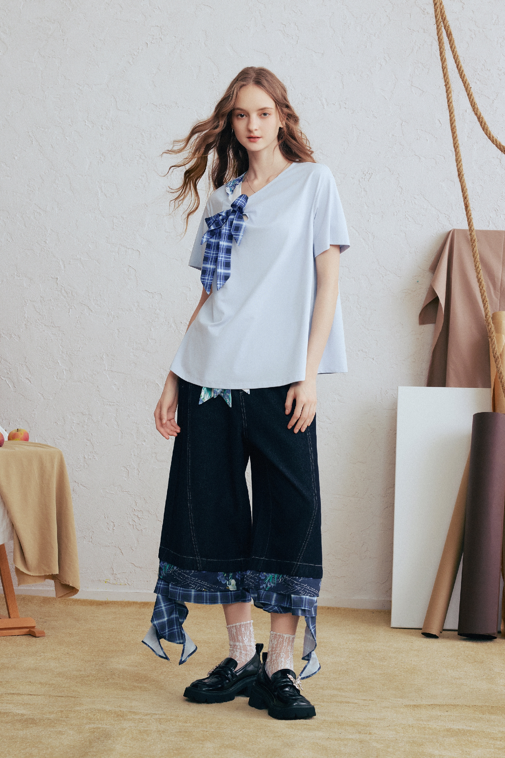 Blue Loose Fit T-Shirt