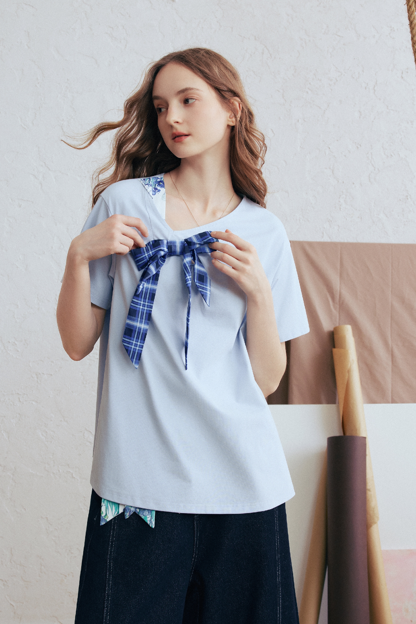 Blue Loose Fit T-Shirt