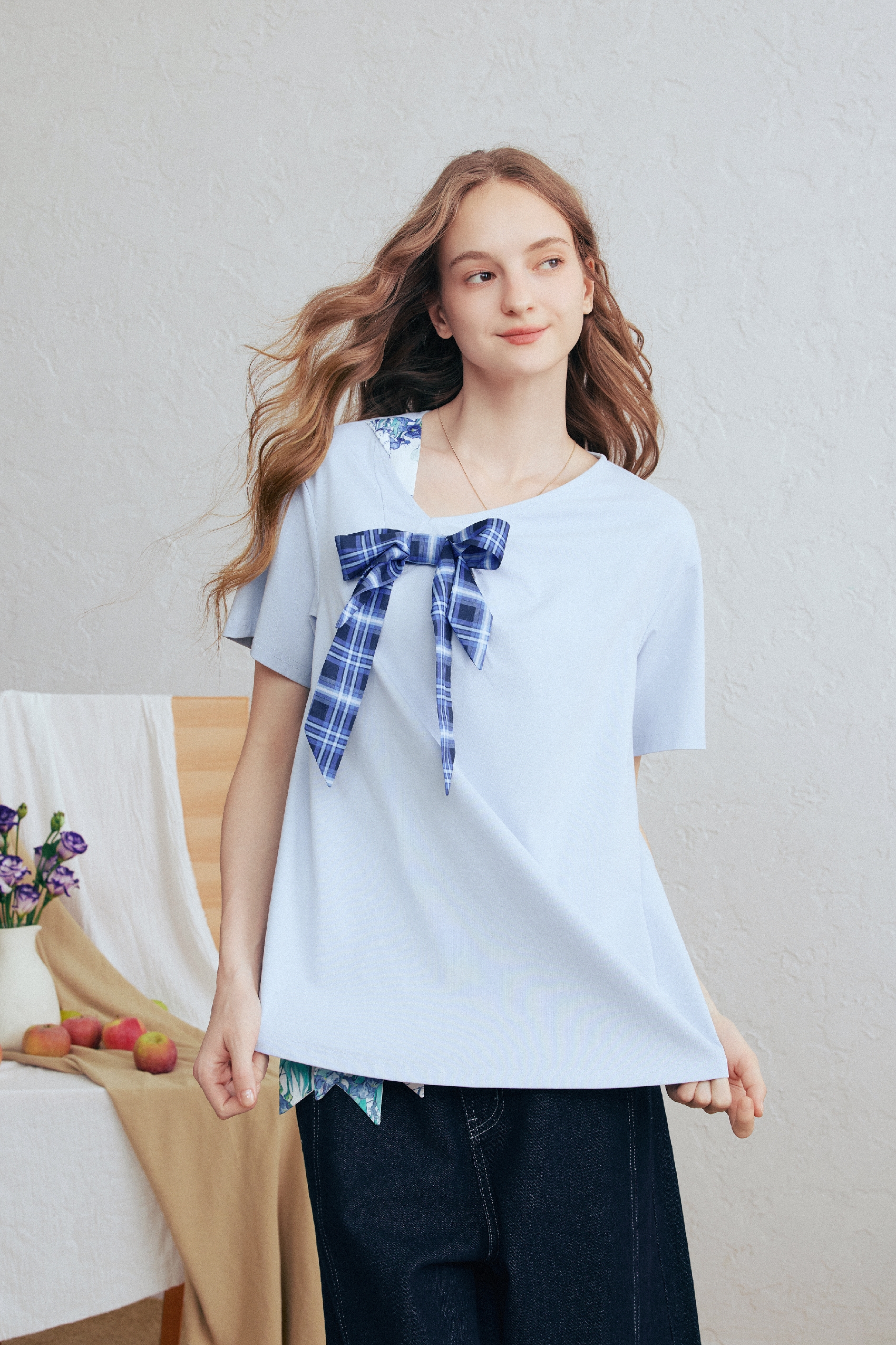 Blue Loose Fit T-Shirt