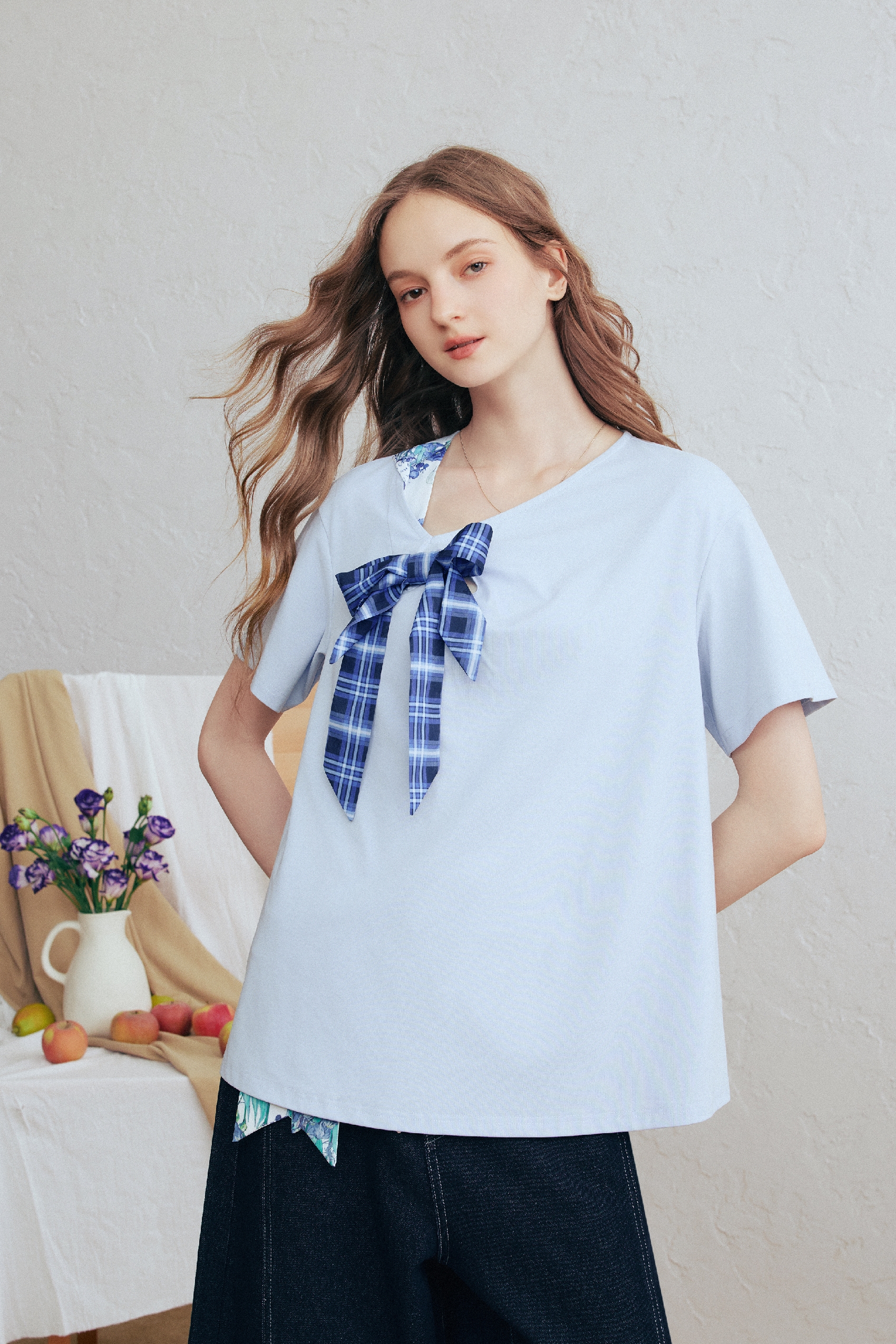 Blue Loose Fit T-Shirt