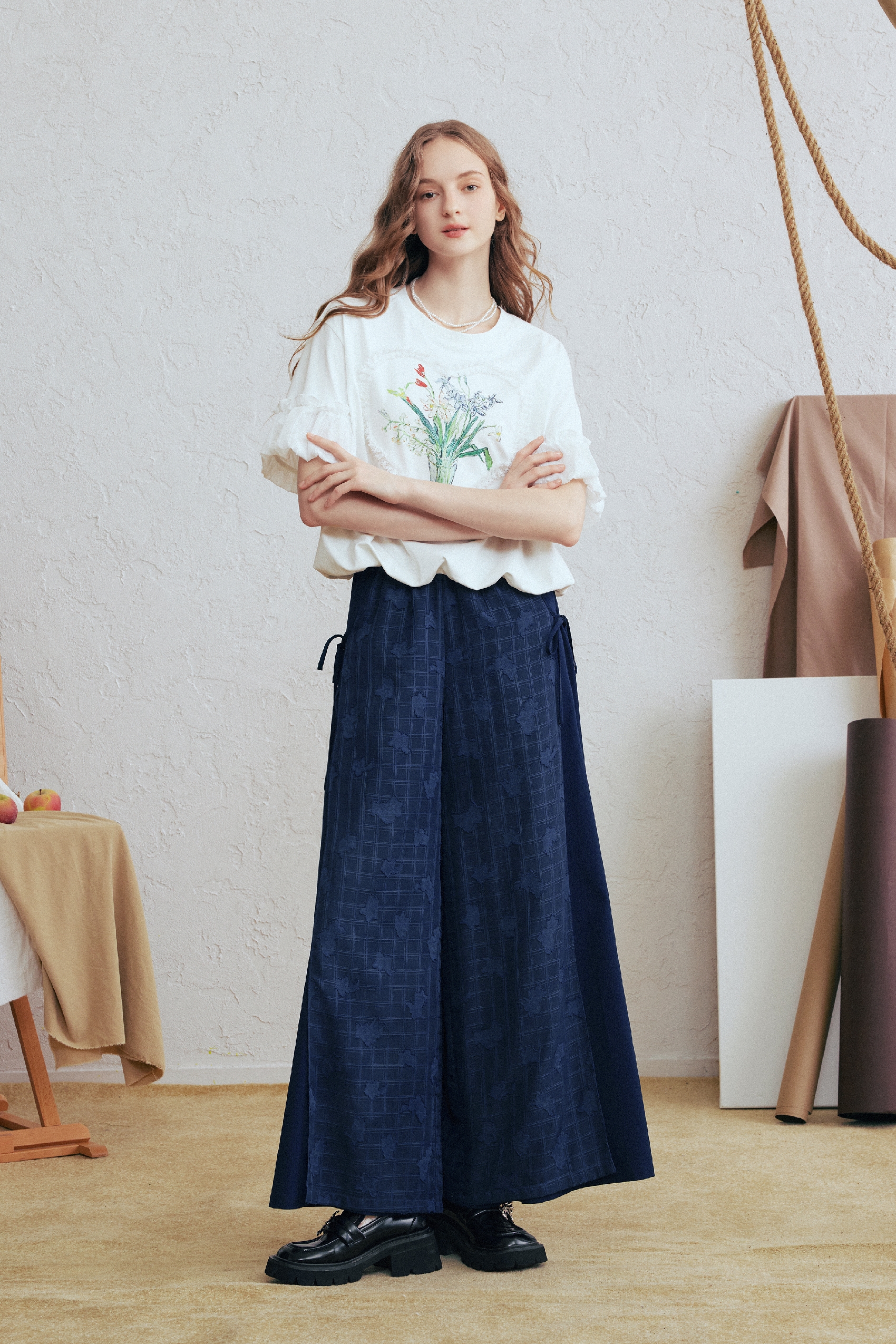 Printed Lace T-Shirt