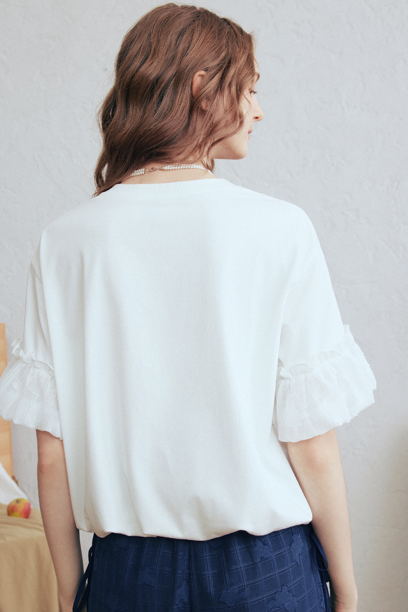 Printed Lace T-Shirt