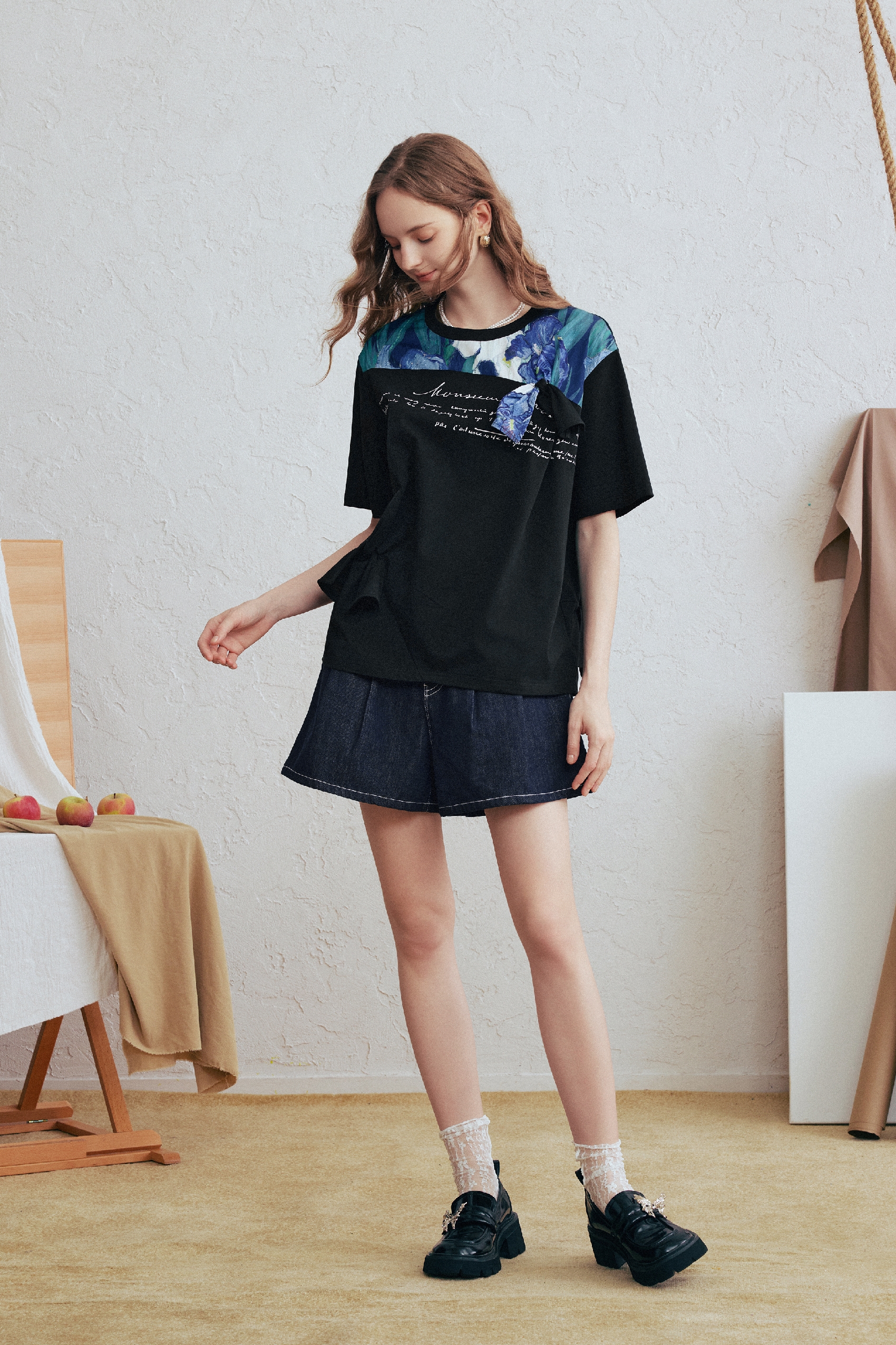 Printed Patchwork T-Shirt