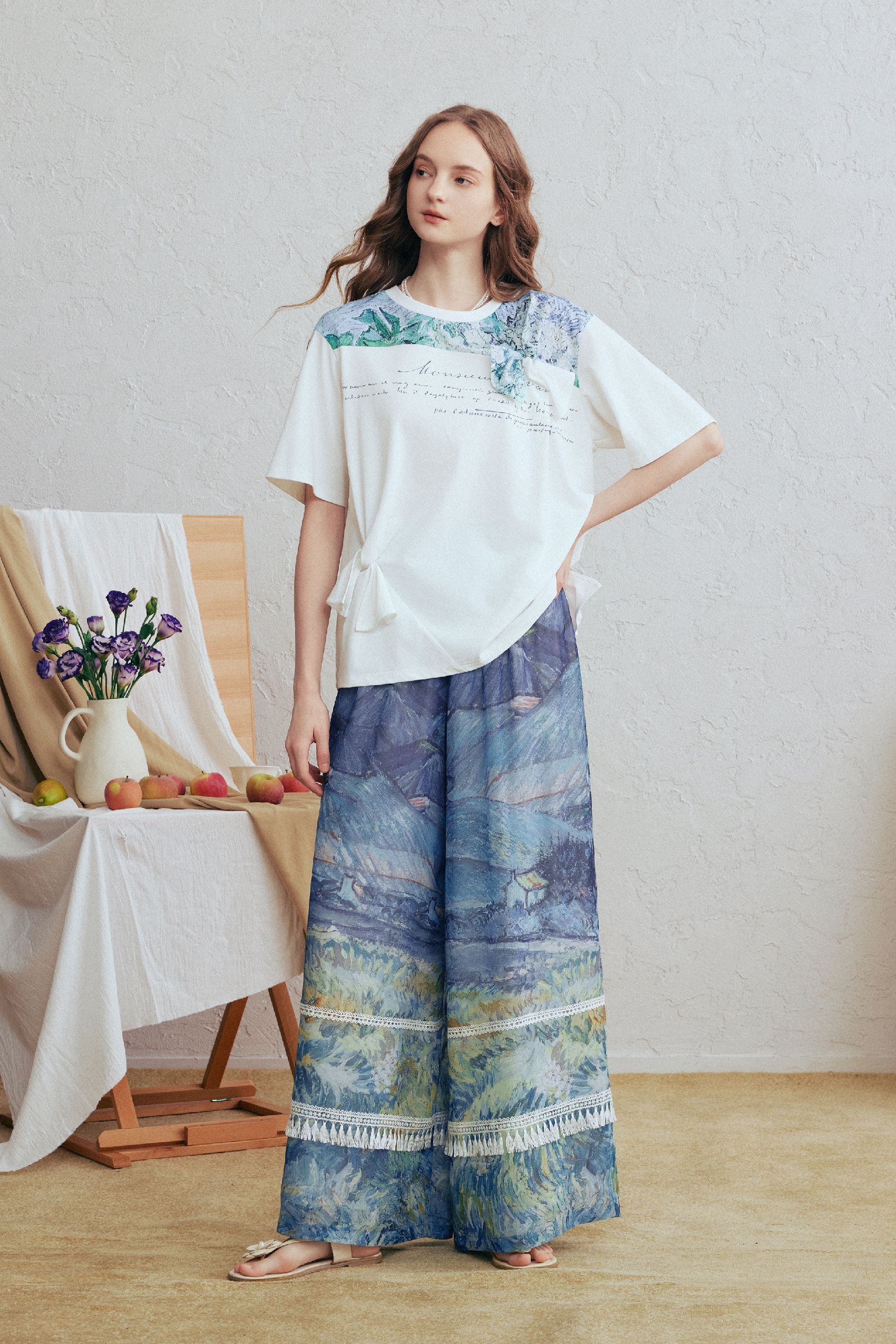 Printed Patchwork T-Shirt