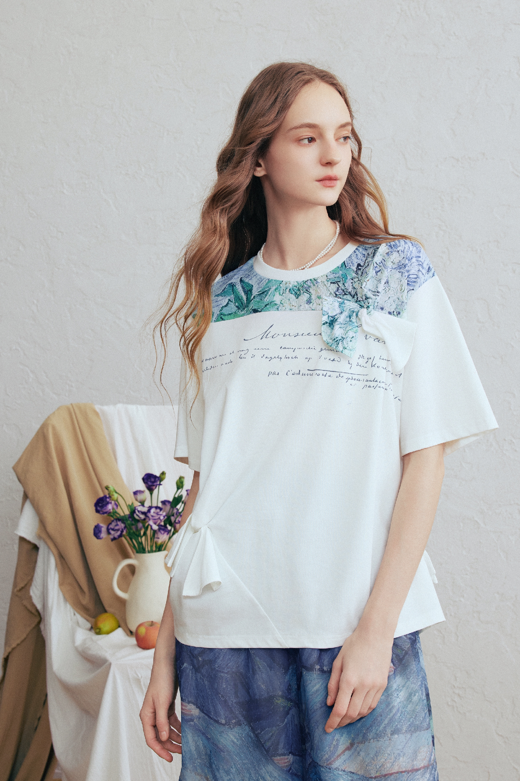 Printed Patchwork T-Shirt