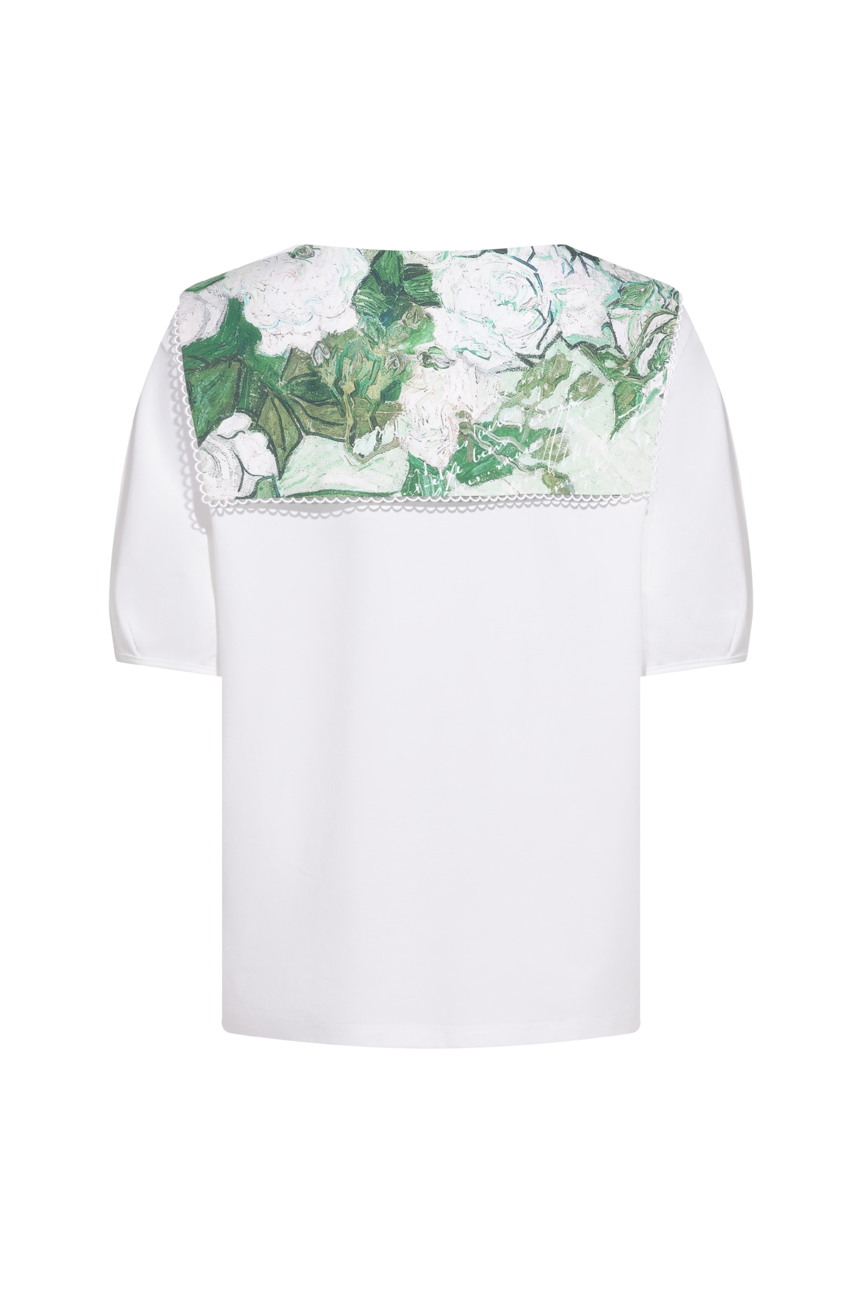 Sailor Collar Puff Sleeve T-Shirt