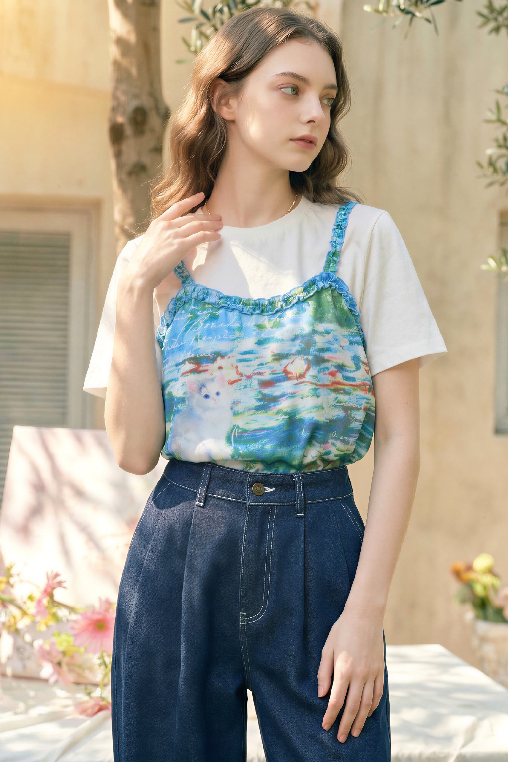 White Relaxed-Fit T-Shirt