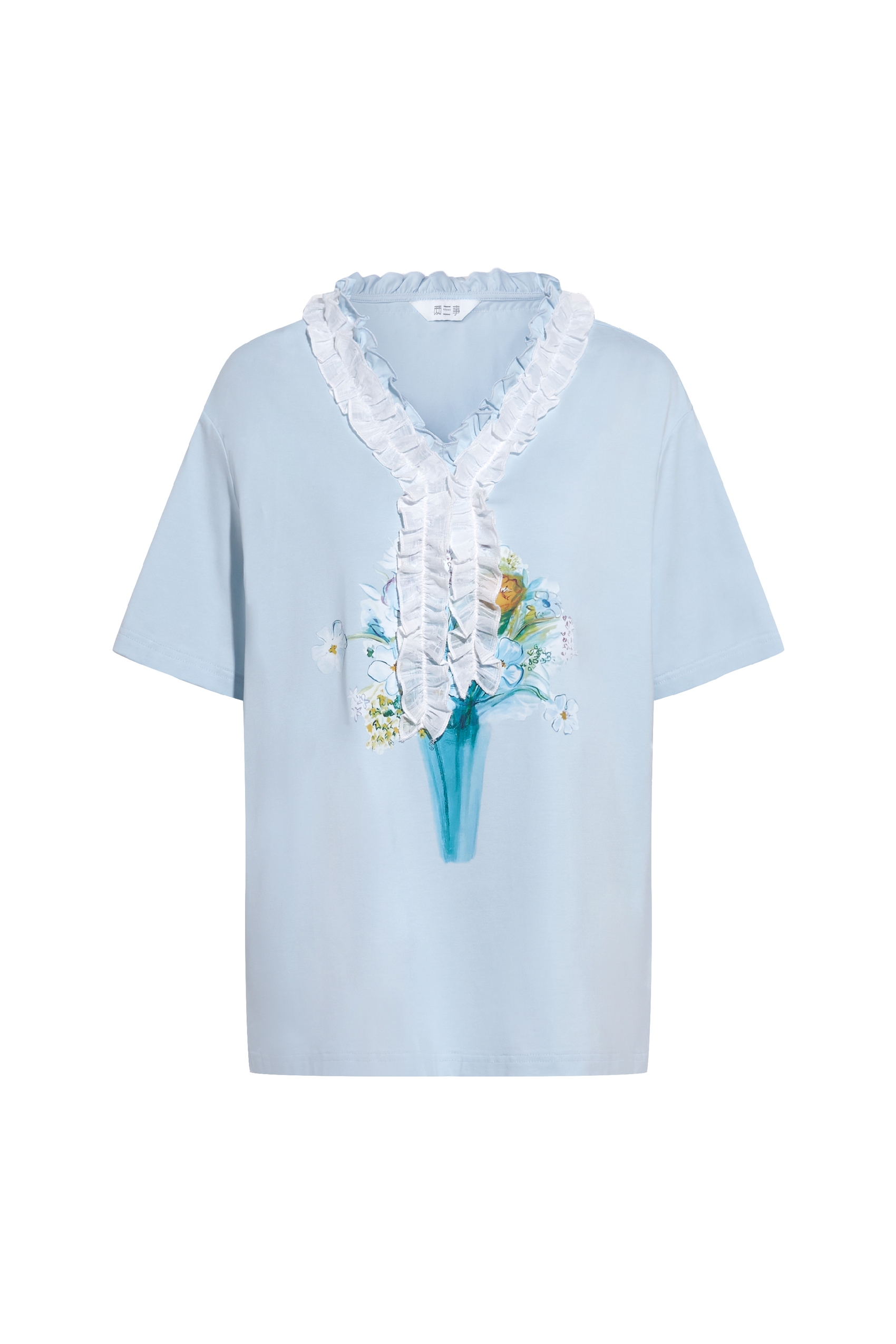 V-Neck Printed T-Shirt