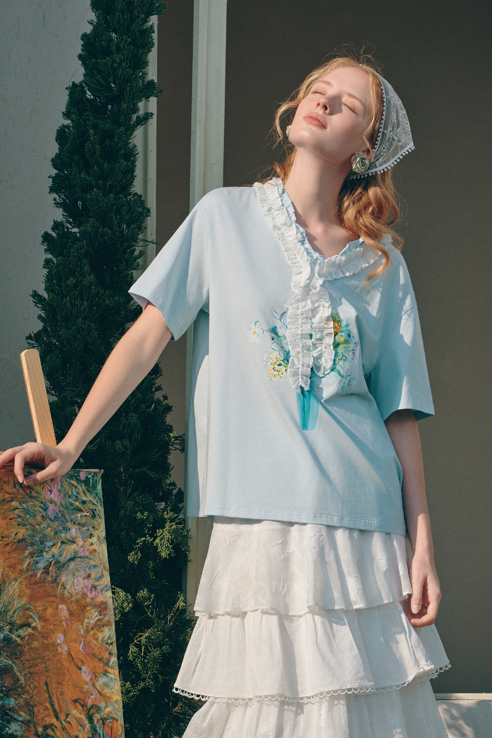 V-Neck Printed T-Shirt