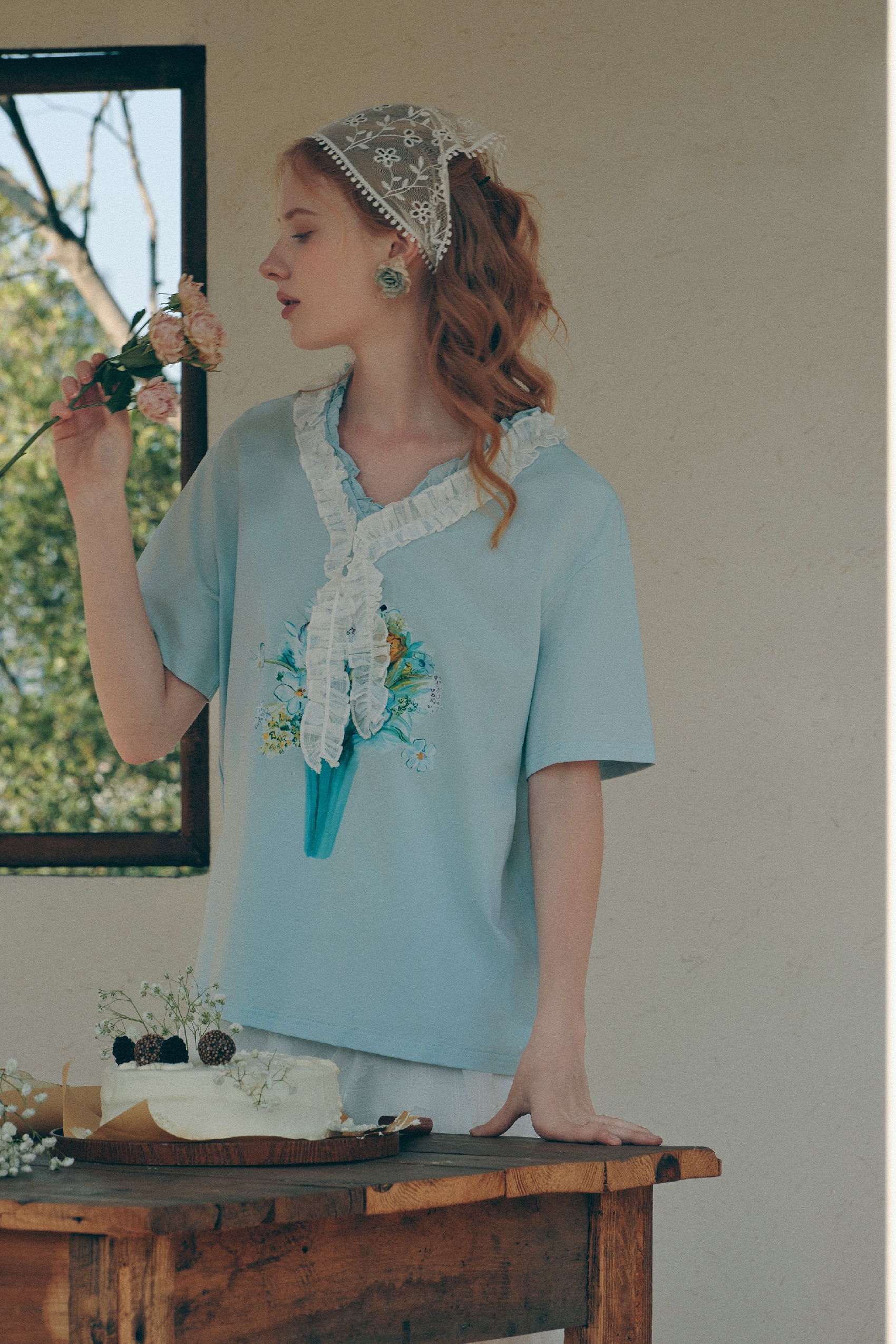 V-Neck Printed T-Shirt