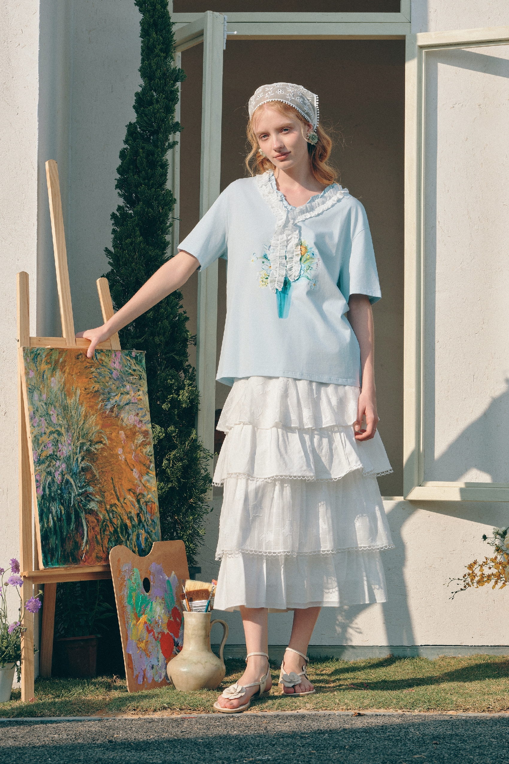 V-Neck Printed T-Shirt