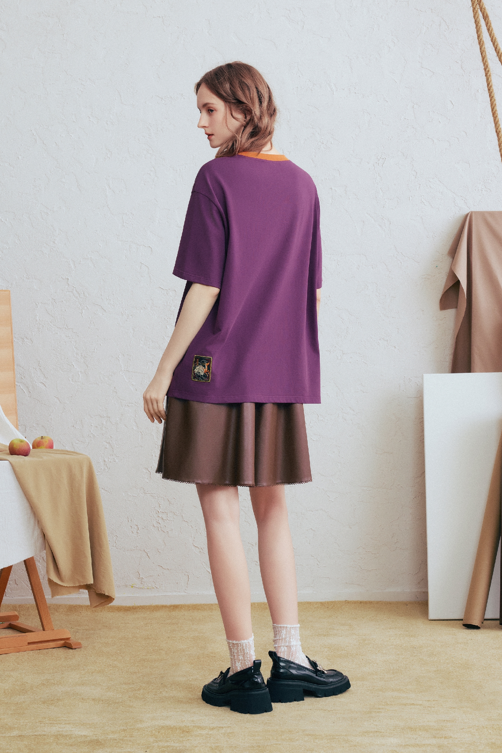 Vintage Print Short Sleeve T-Shirt