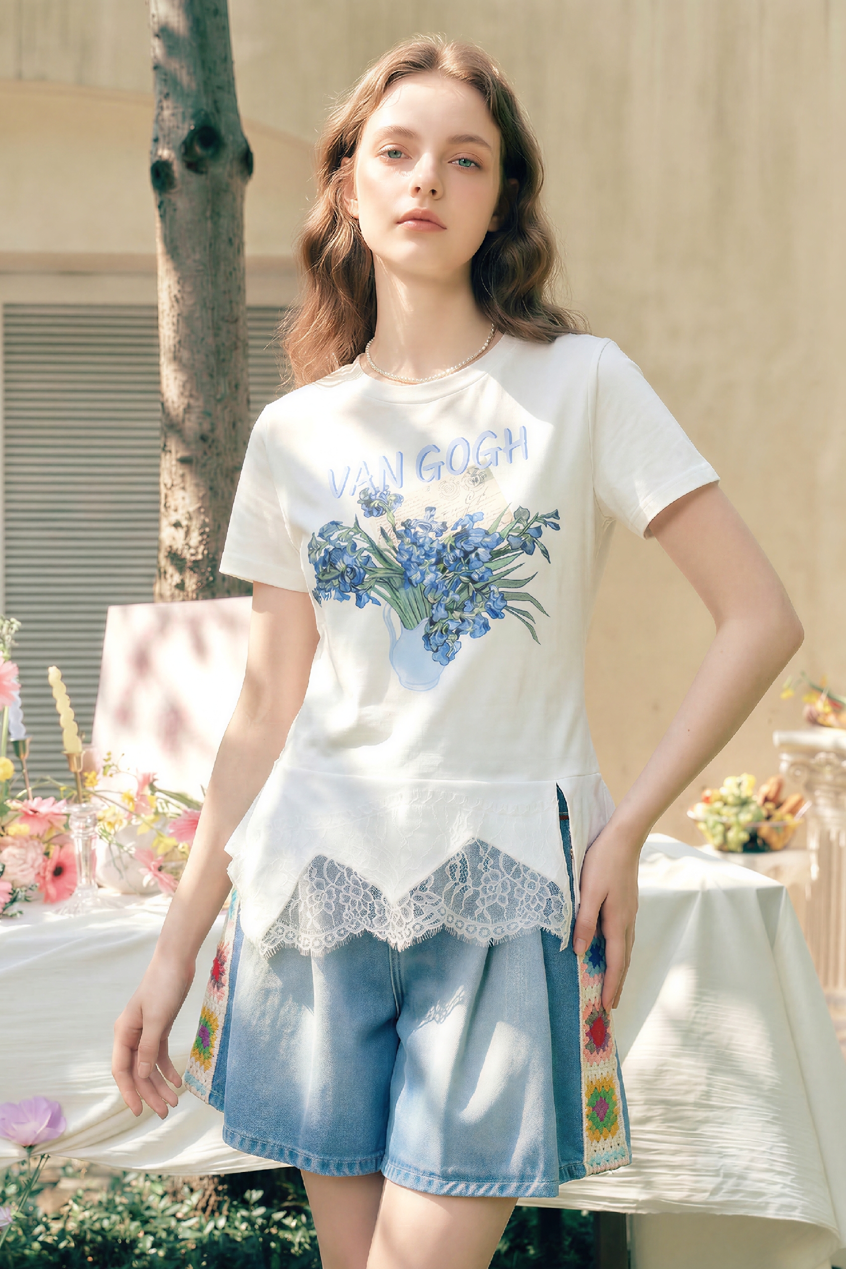 Lace Patchwork T-Shirt