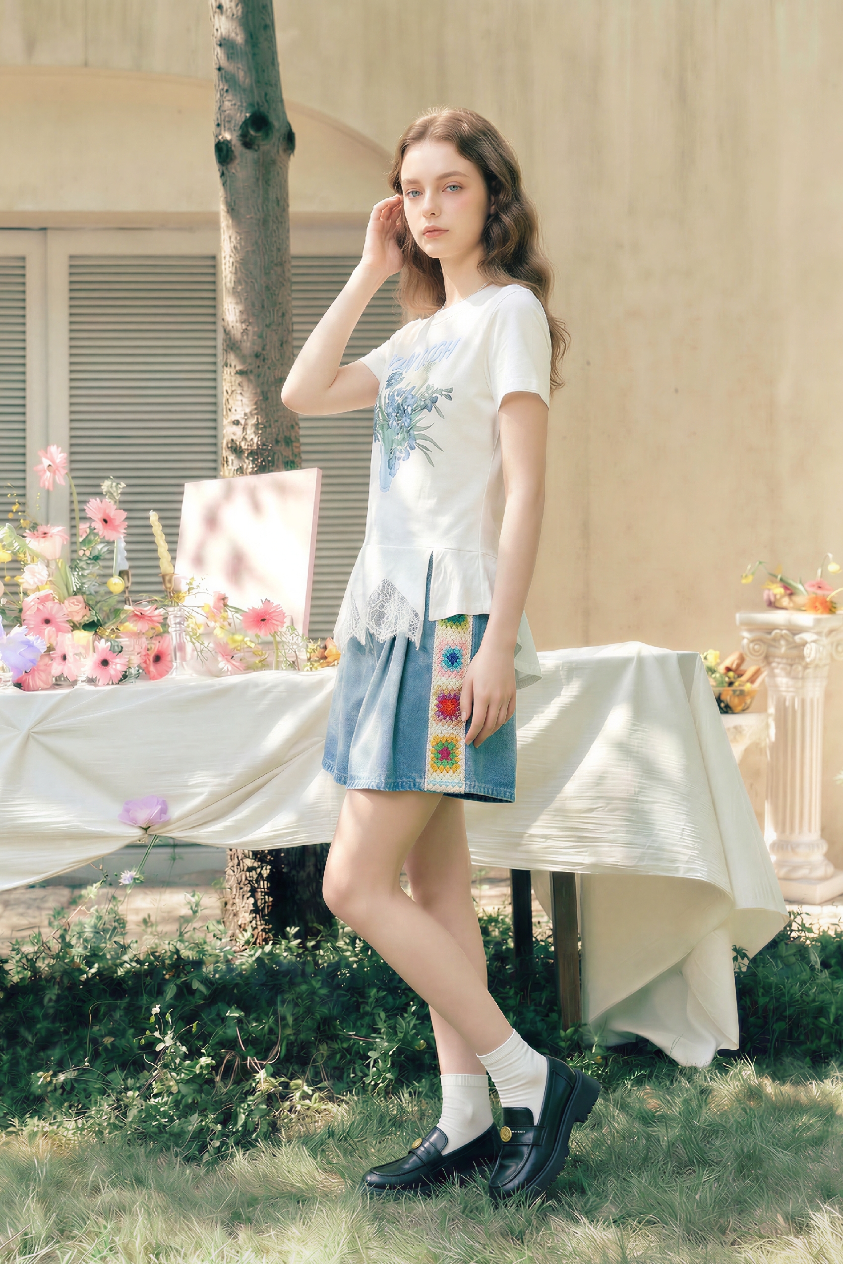 Lace Patchwork T-Shirt